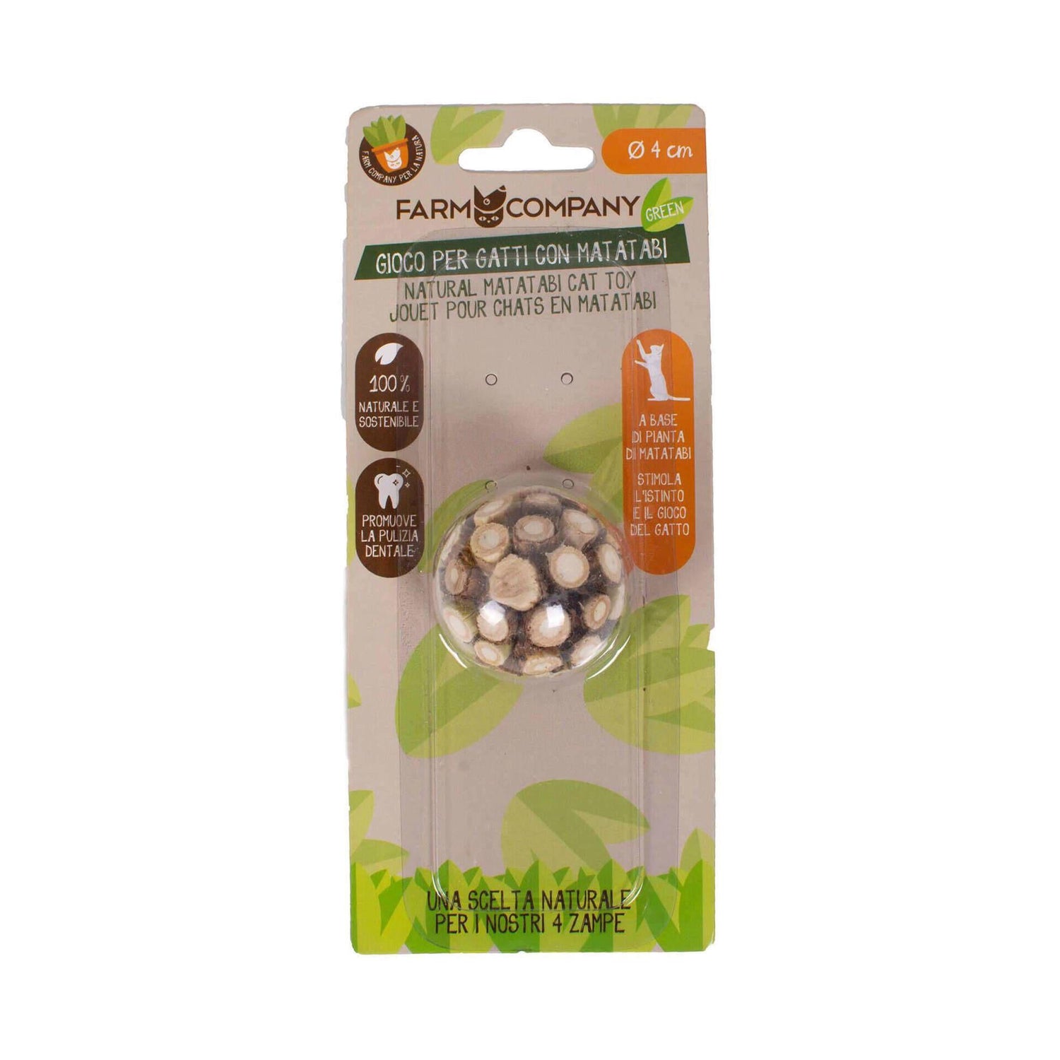 Brinquedo para Gato Bola Com Matatabi Natural Farm Company