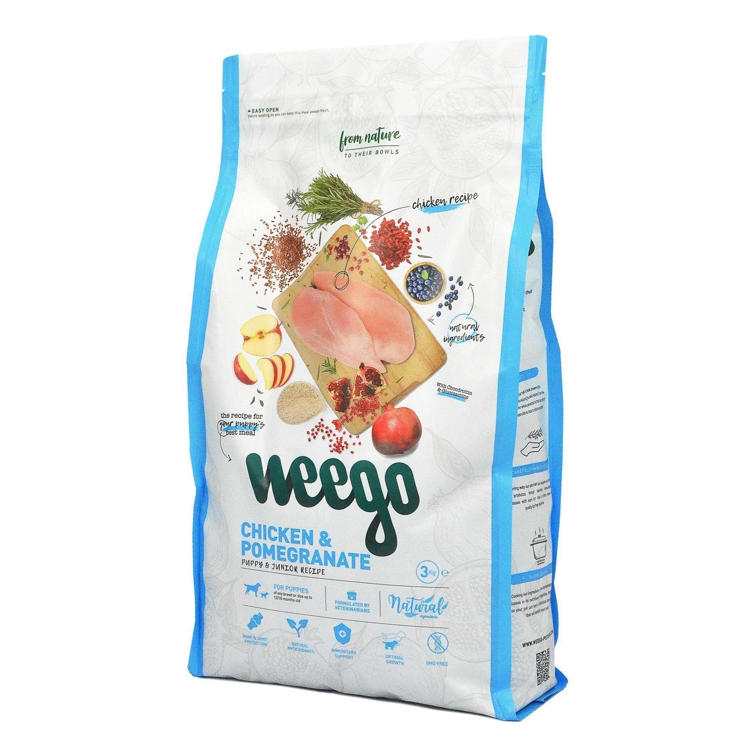 Ração para Cão Júnior Frango e Romã Weego