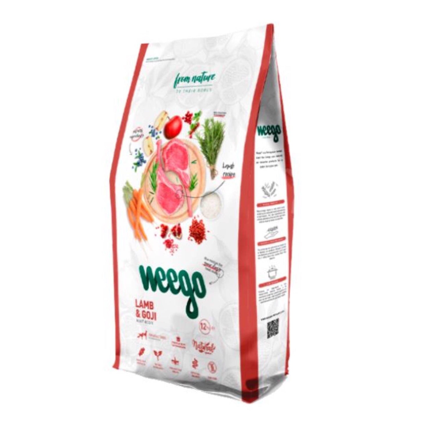 Ração para Cão Adulto Borrego e Goji Weego 3 kg