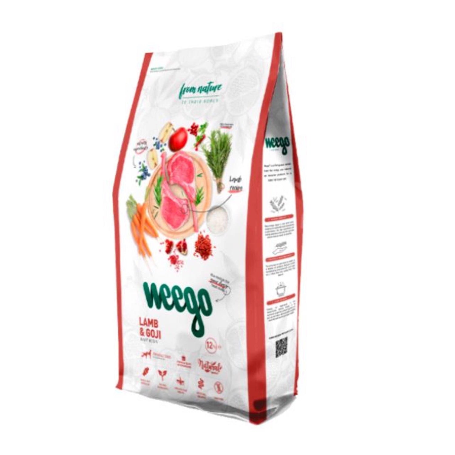 Ração para Cão Adulto Borrego e Goji Weego 12 kg