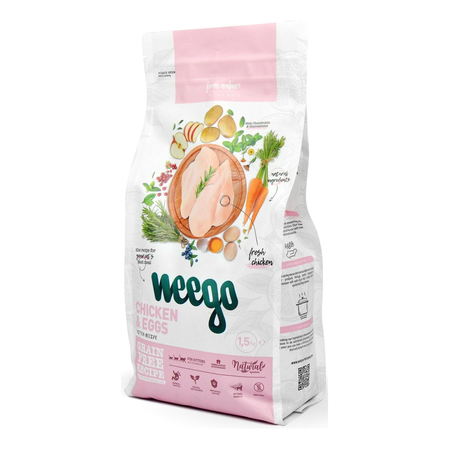 Ração para Gato Júnior Frango e Ovos Weego