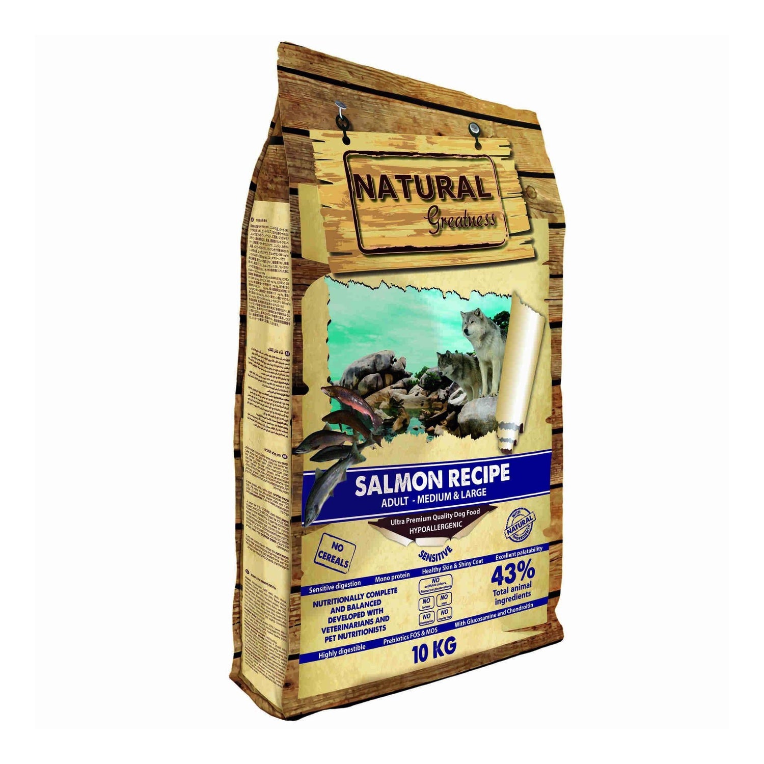 Ração para Cão Adulto Salmão Sensetive Natural Greatness