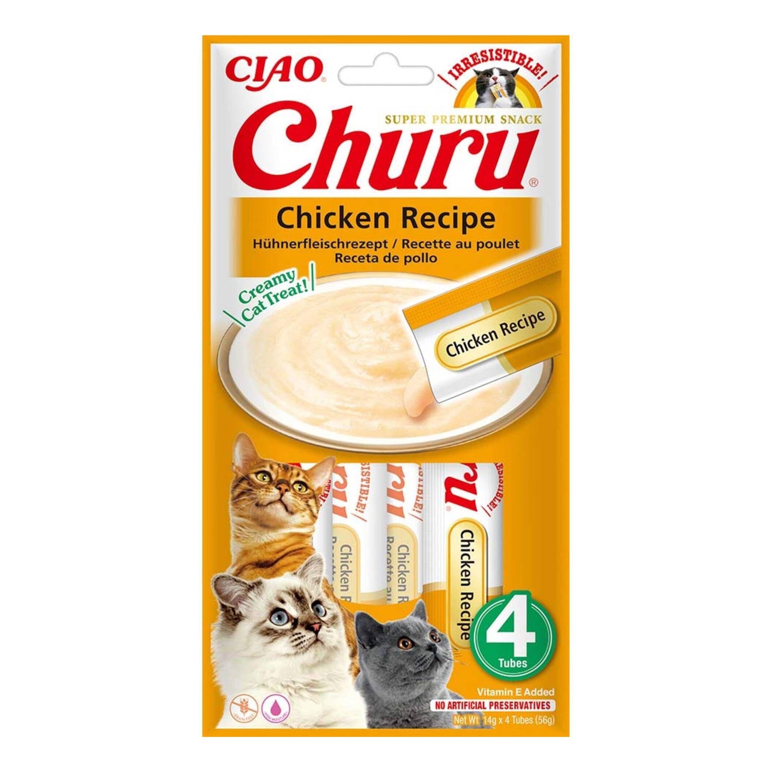 Puré para Gato Frango Churu