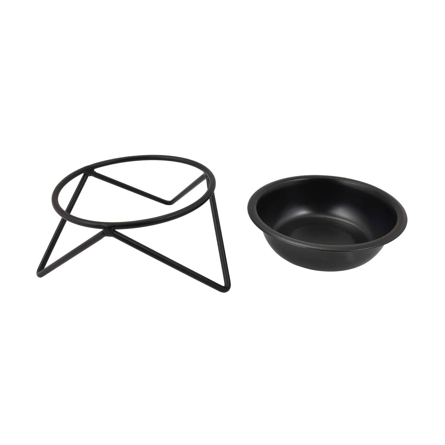 Comedouro Inox Grafite com Suporte Smartpet
