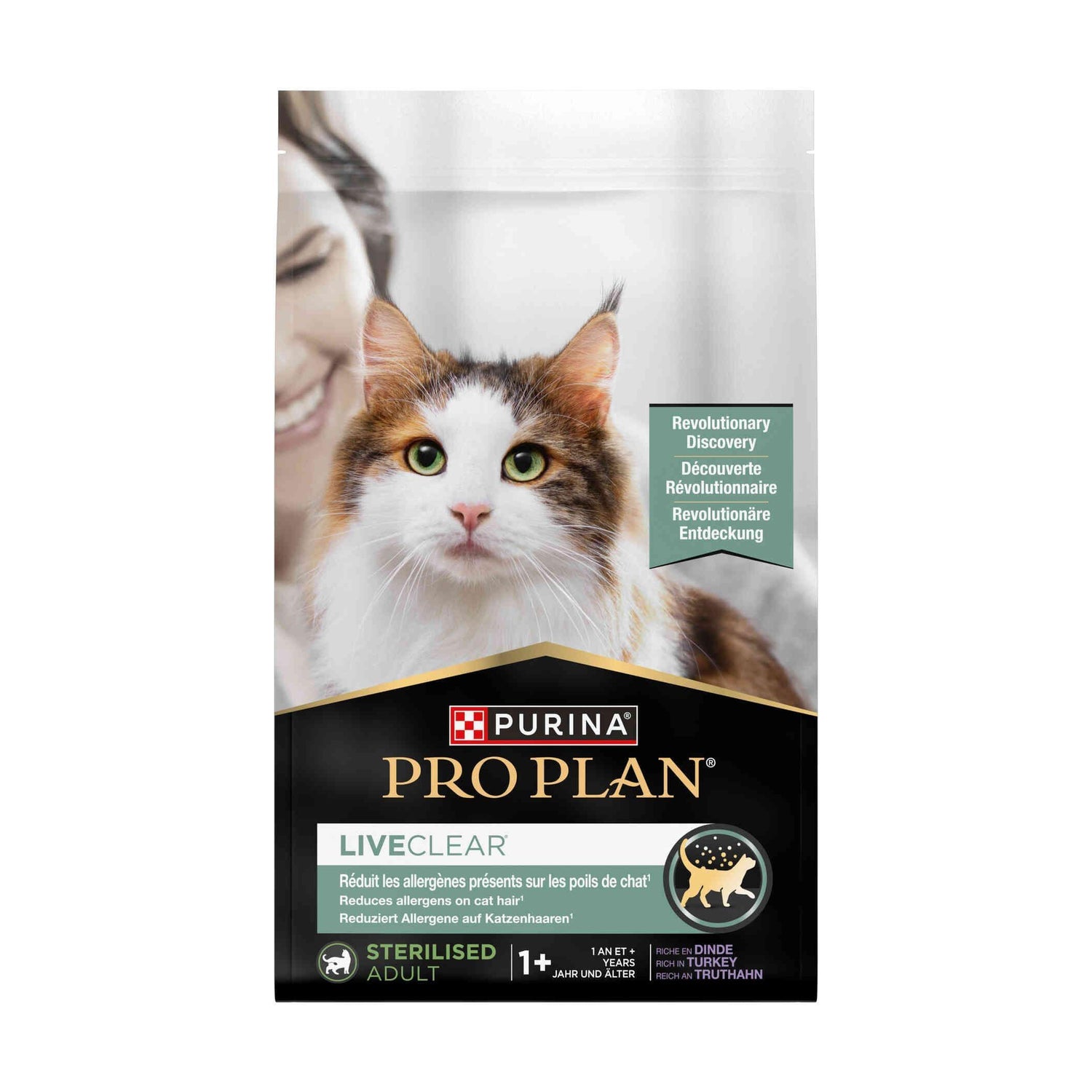 Ração para Gato Adulto Esterilizado Live Clear Peru Purina Pro Plan