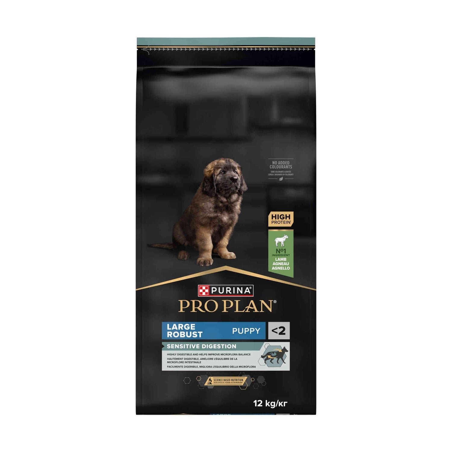 Ração para Cão Júnior Maxi Robust Sensitive Digestion Borrego Purina Pro Plan