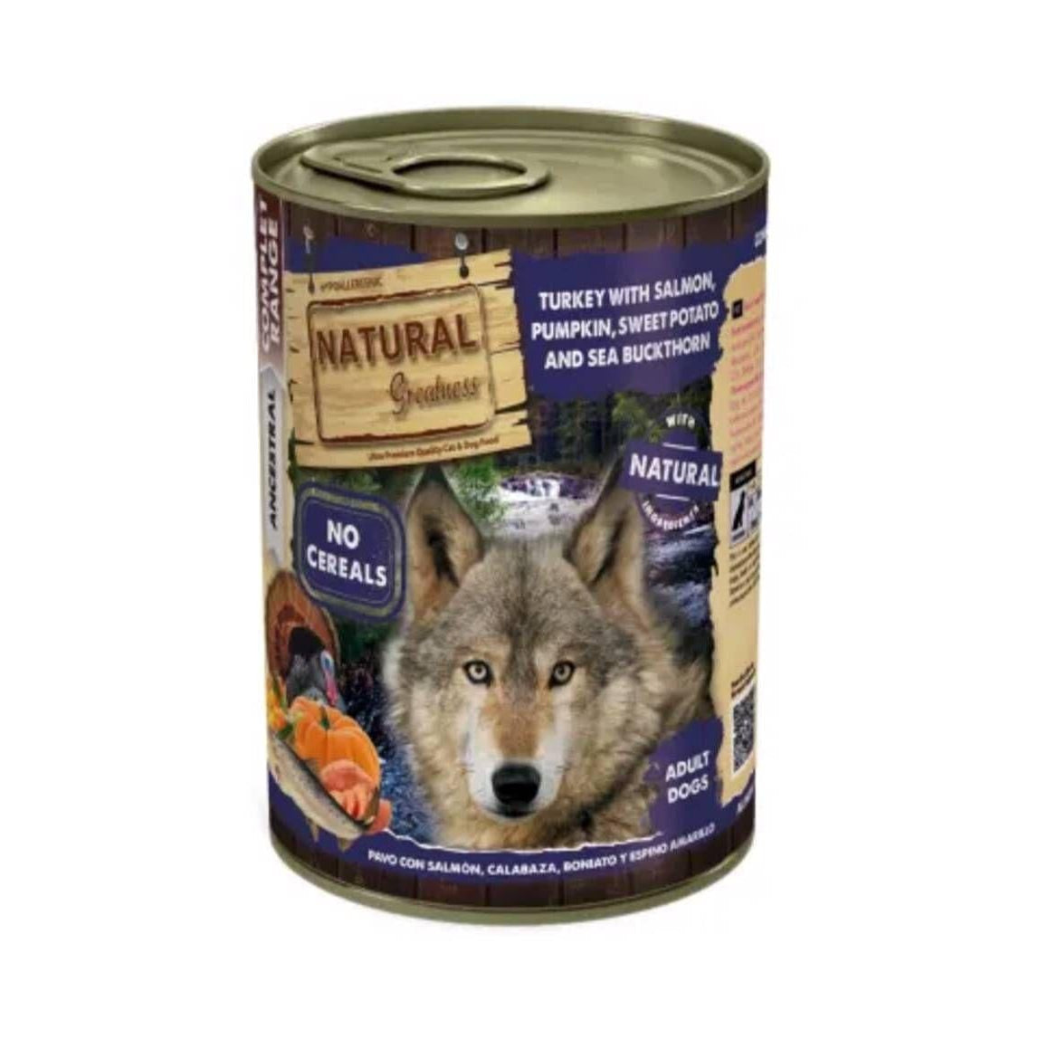 Comida Húmida para Cão Salmão e Peru Natural Greatness