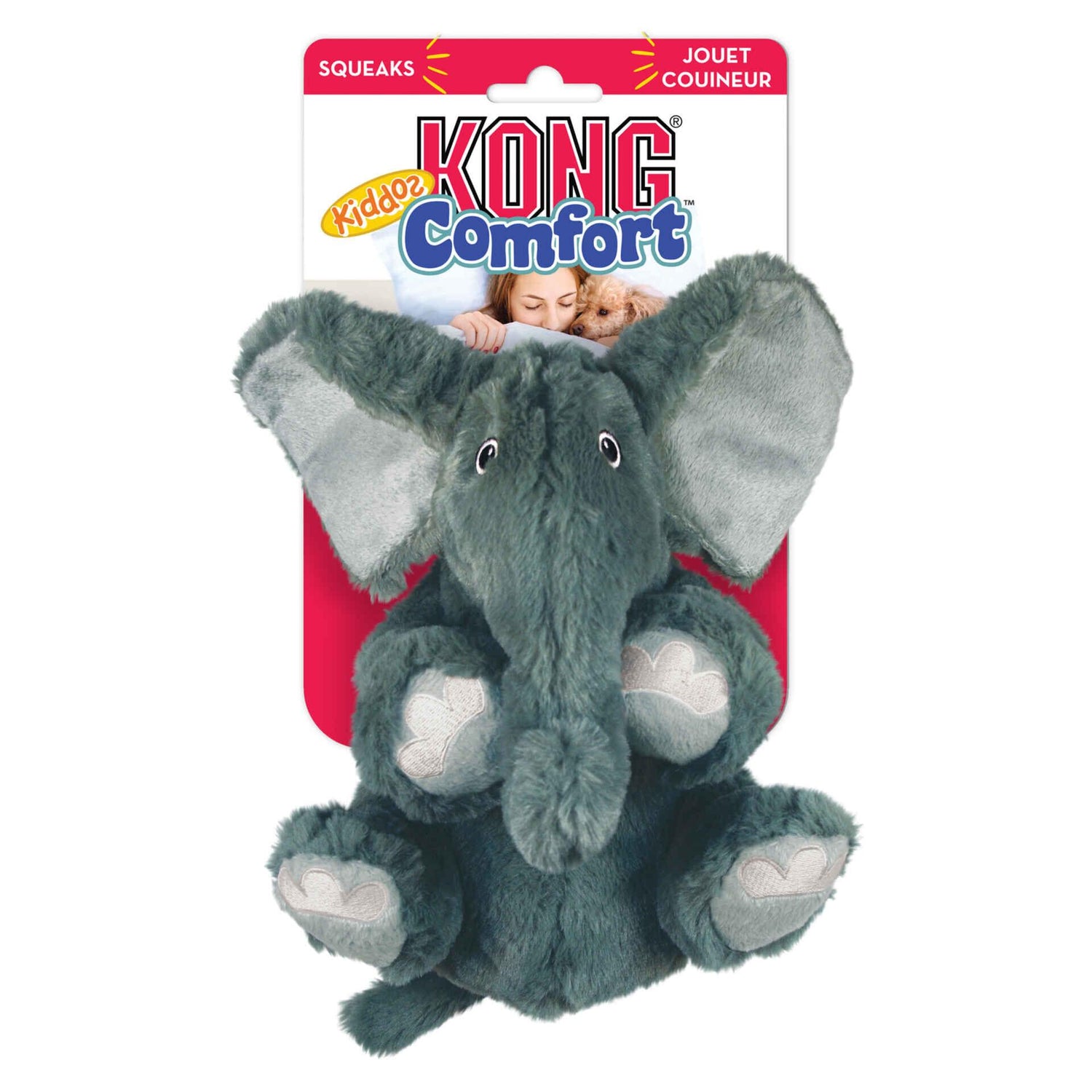 Brinquedo para Cão Peluche Kiddos Elefante Kong