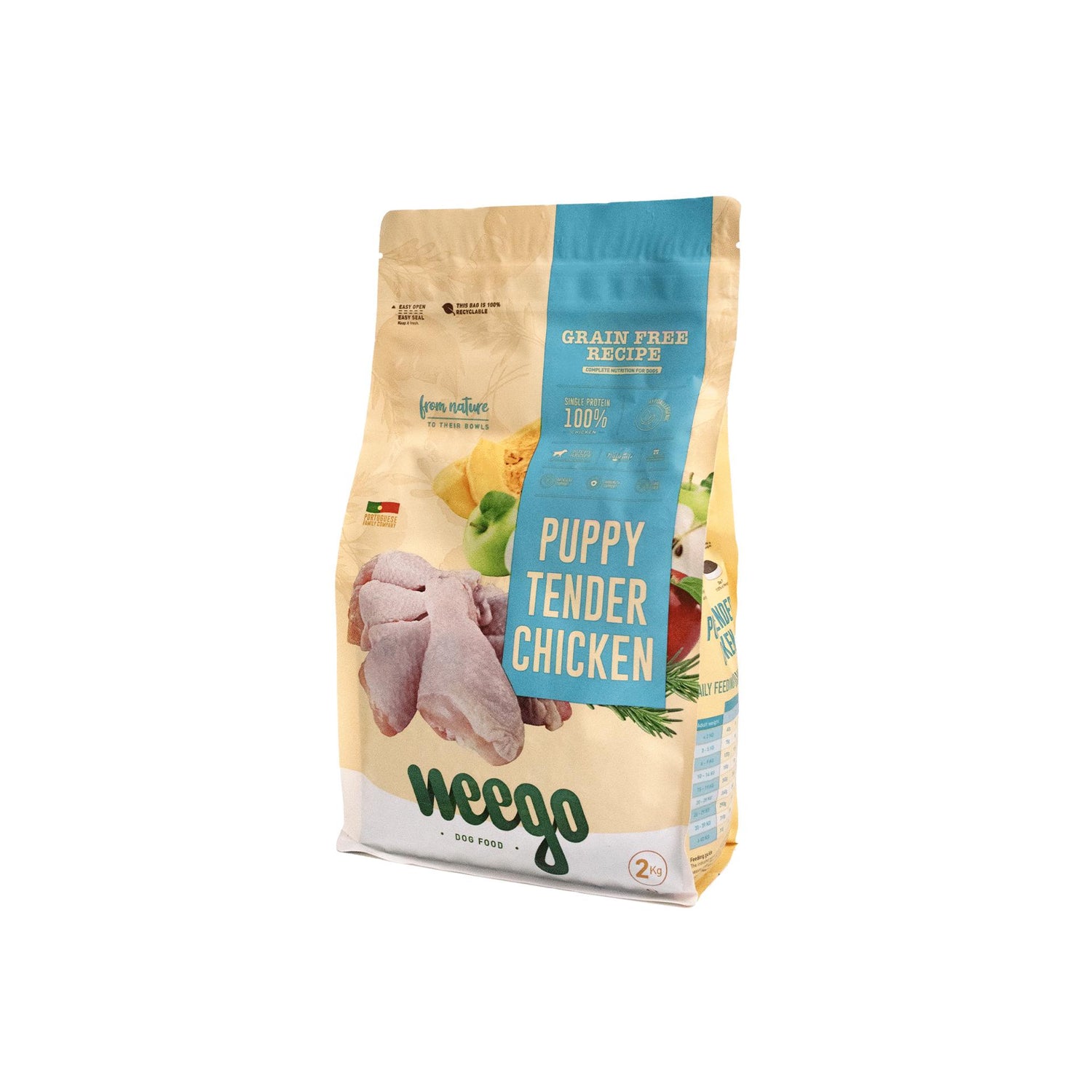 Ração para Cão Júnior Frango Grain Free Weego