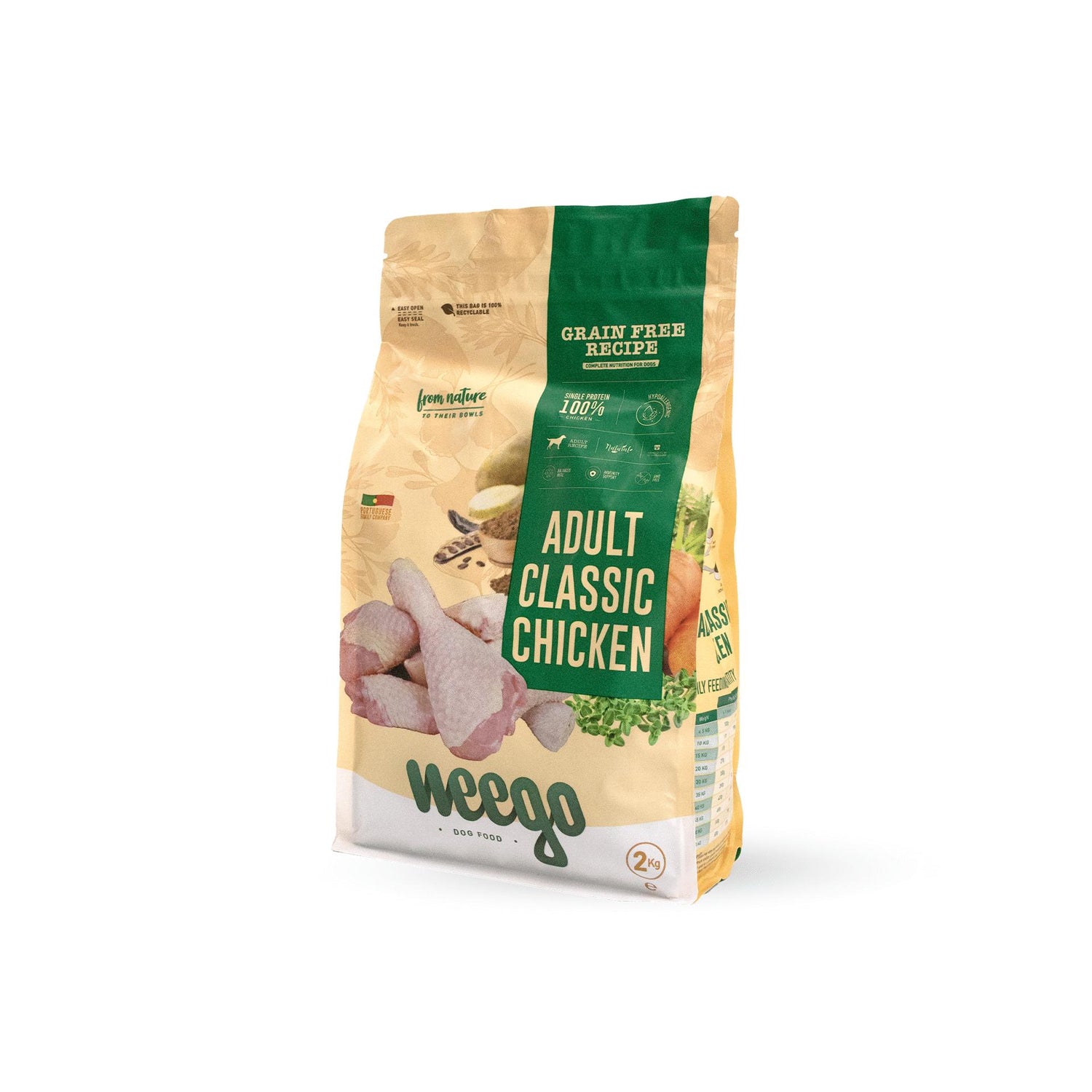 Ração para Cão Adulto Frango Grain Free Weego