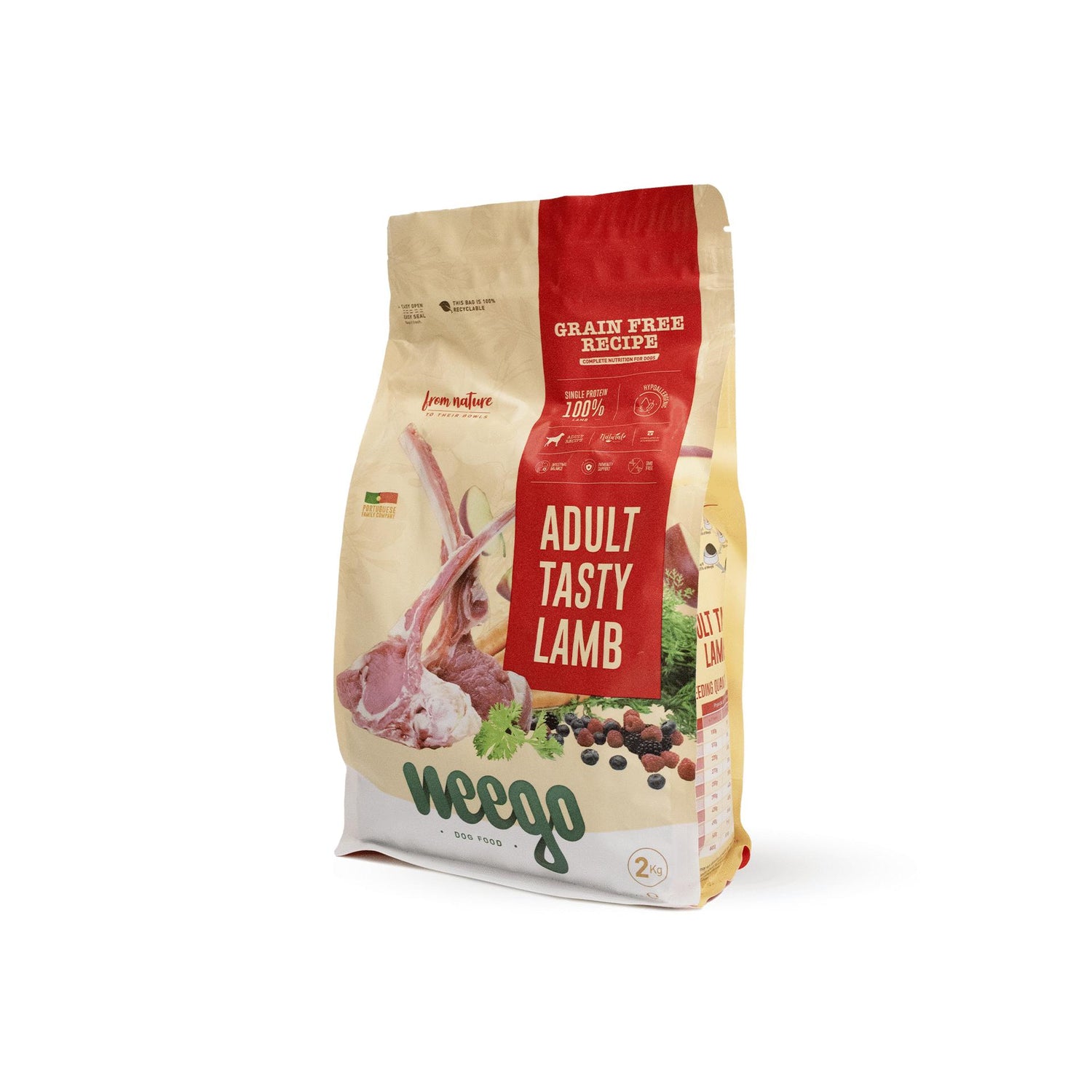 Ração para Cão Adulto Borrego Grain Free Weego
