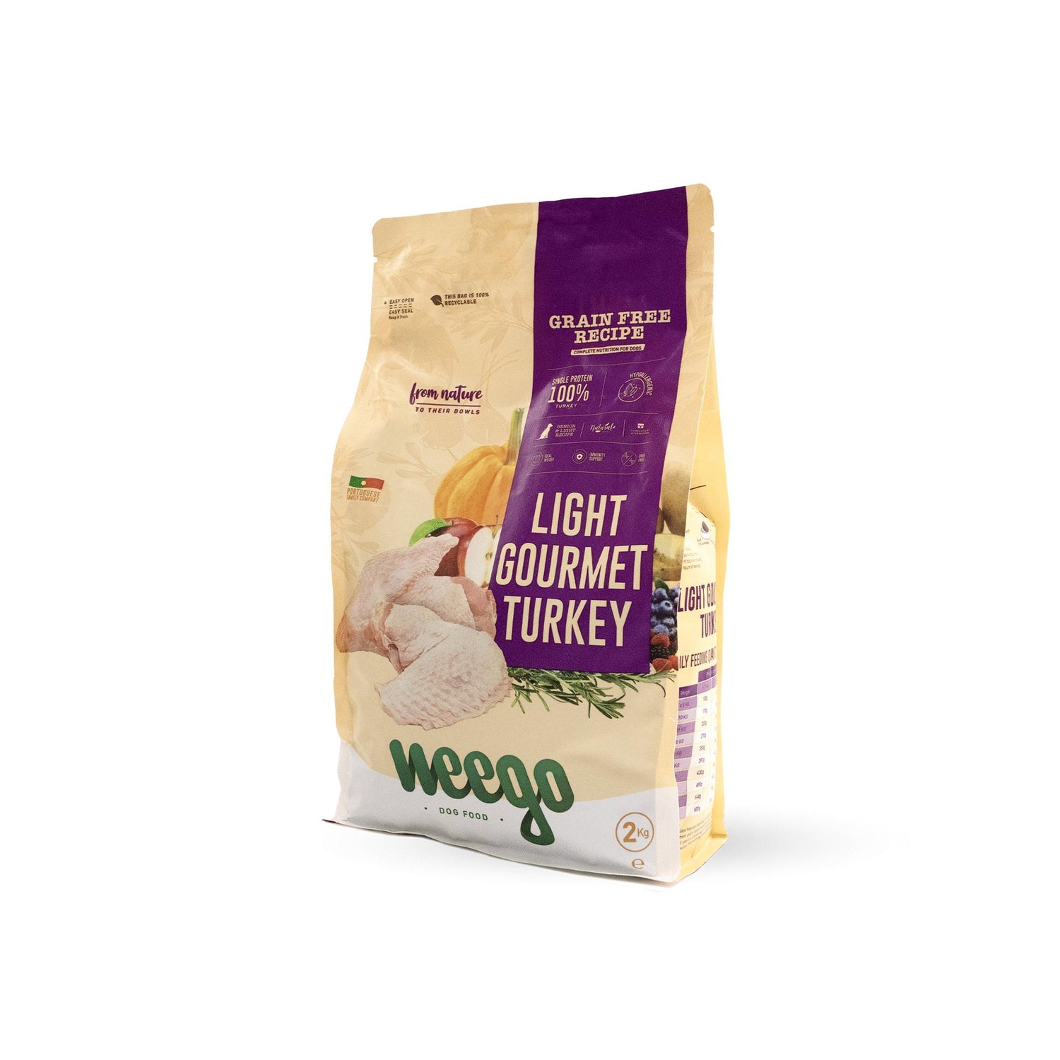 Ração para Cão Sénior Peru Grain Free Weego