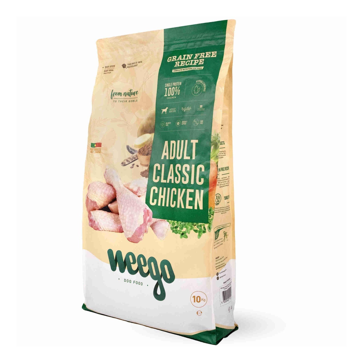 Ração para Cão Adulto Frango Grain Free Weego