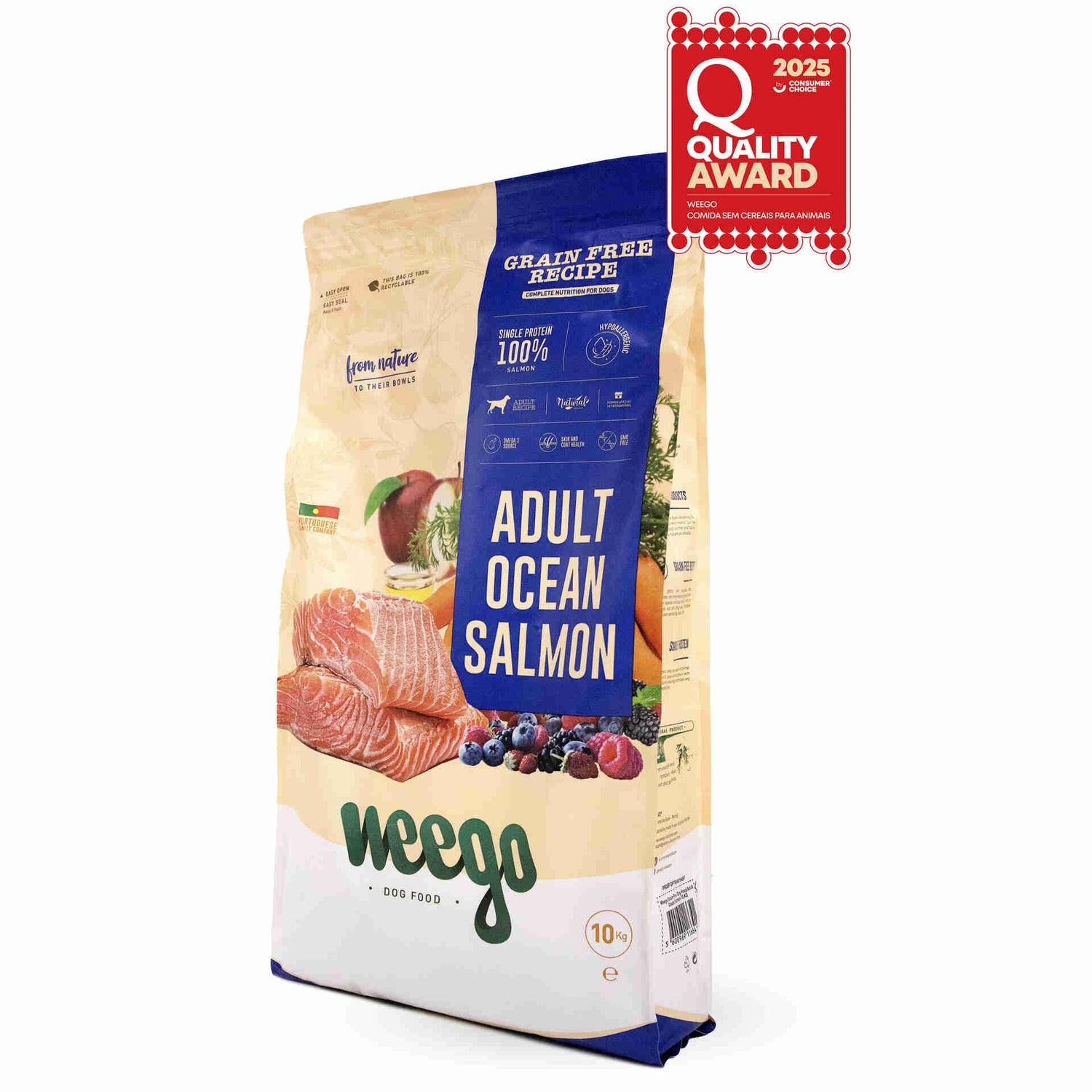 Ração para Cão Adulto Salmão Grain Free Weego