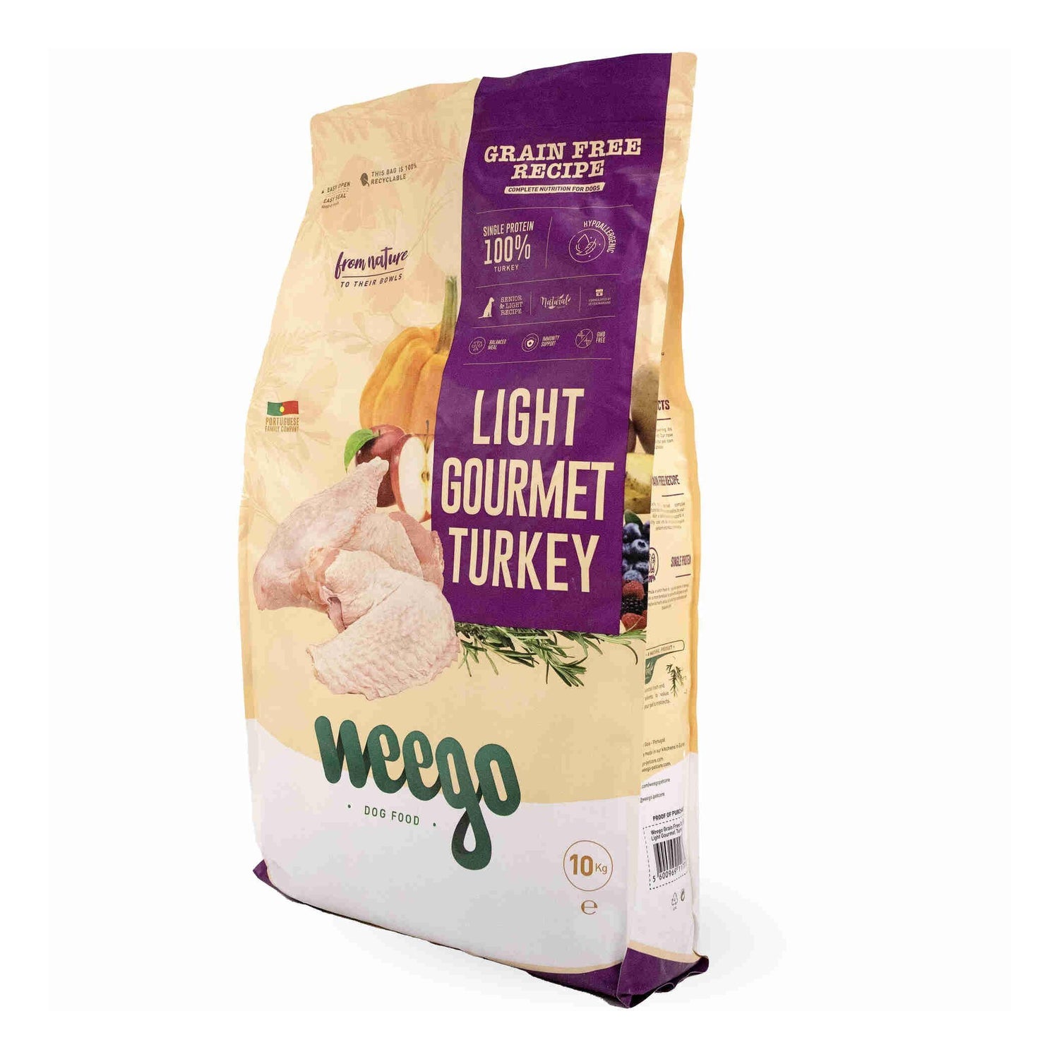 Ração para Cão Sénior Peru Grain Free Weego