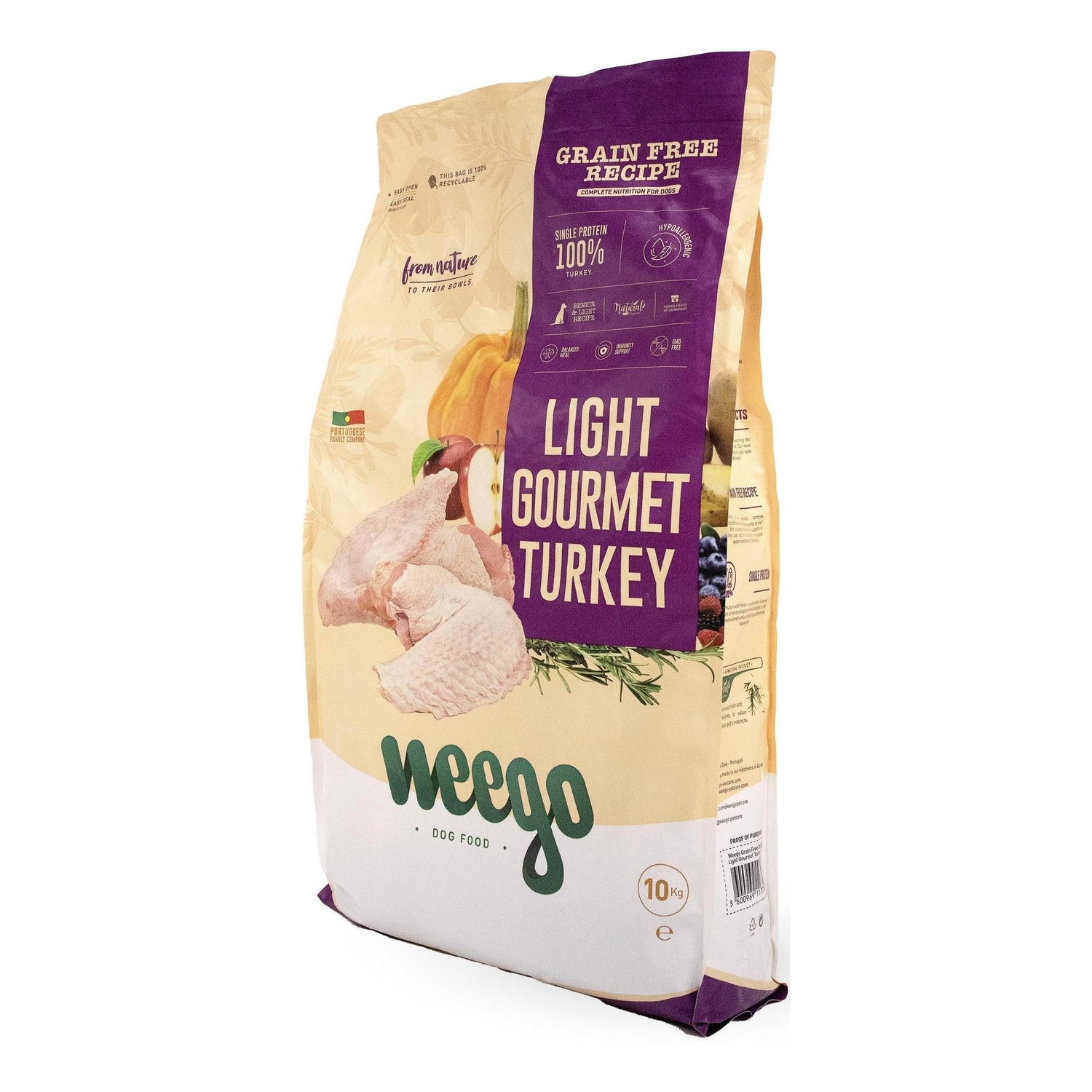Ração para Cão Sénior Peru Grain Free Weego