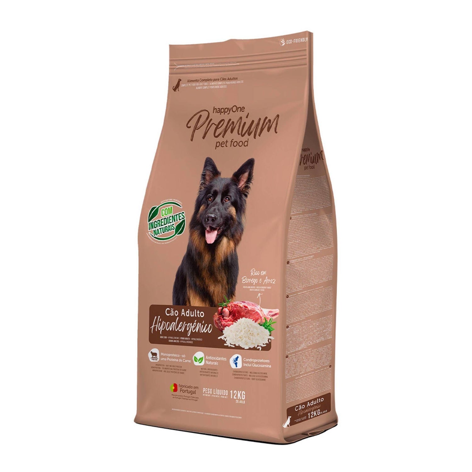 Ração para Cão Hipoalergénica Borrego Happyone Premium