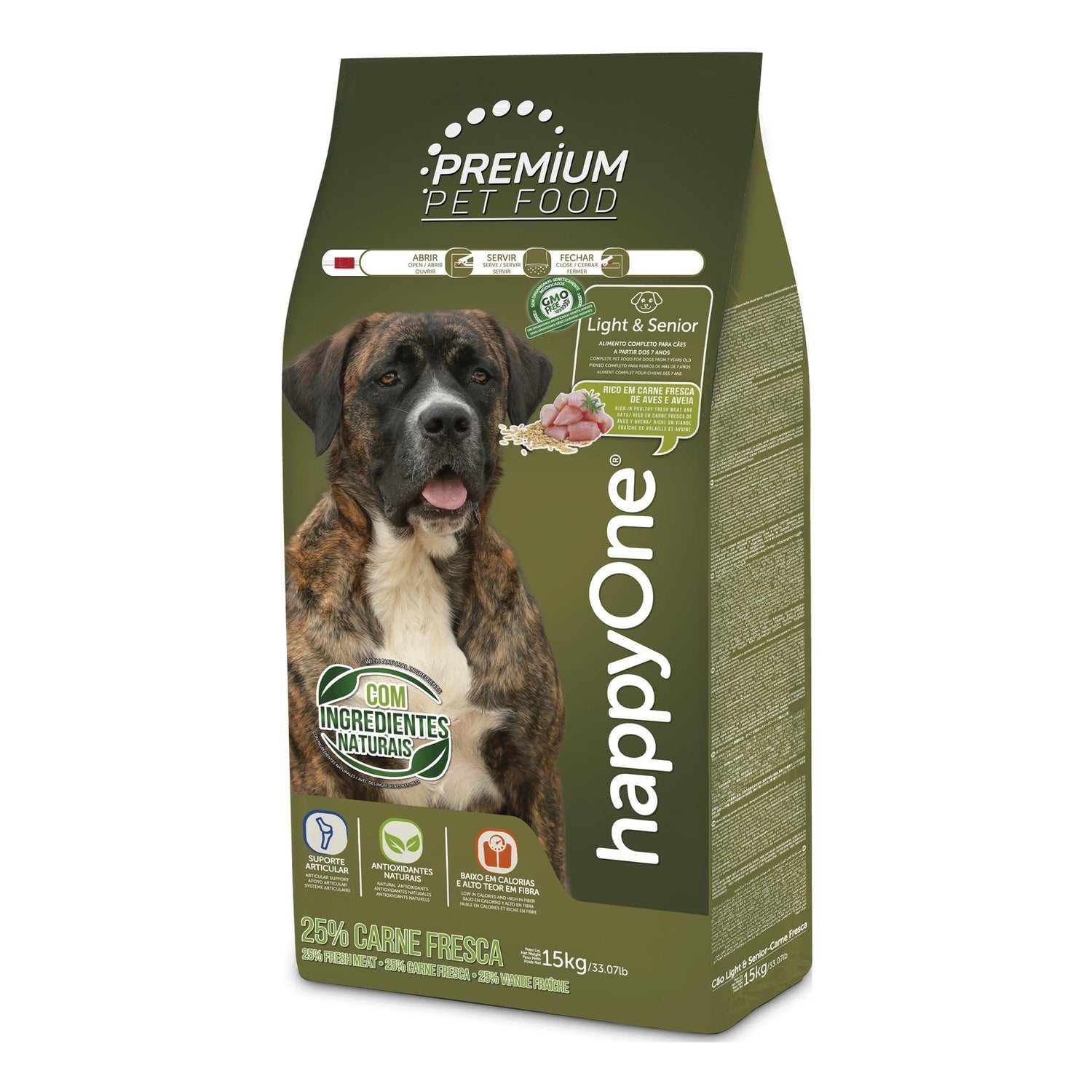 Ração para Cão Light & Senior Happyone Premium
