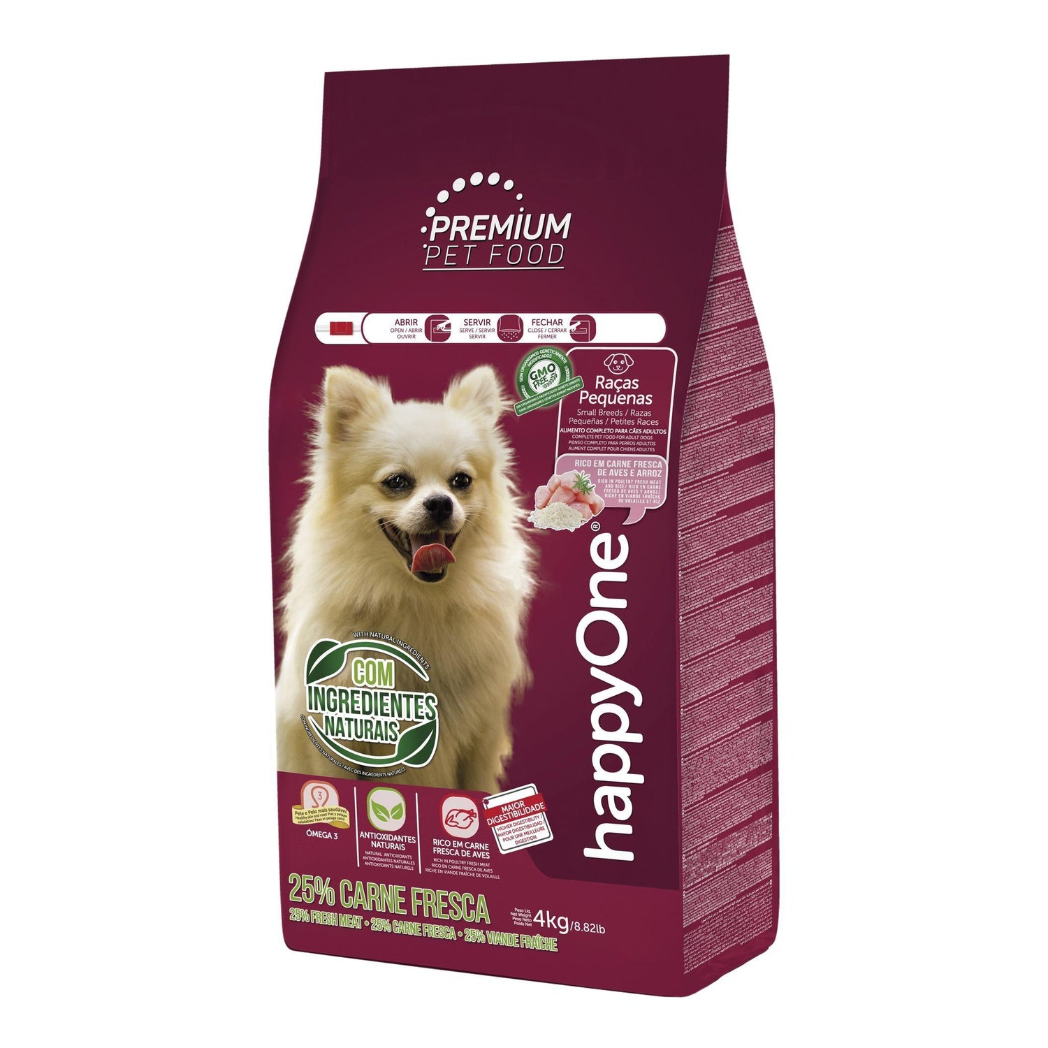 Ração para Cão Adulto Raça Pequena happyOne Premium