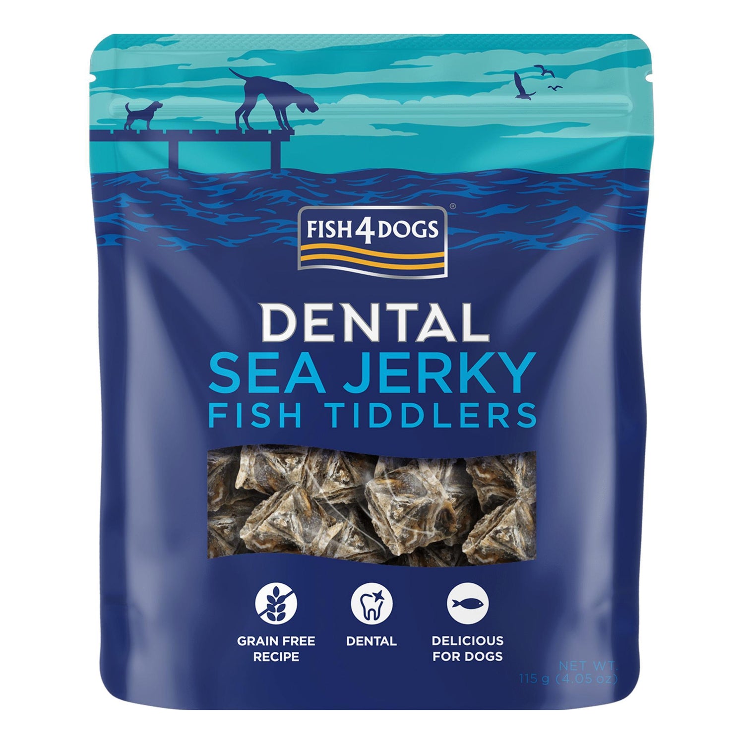 Snacks para Cão Pedaços de Pele de Peixe Seco Fish4Dogs