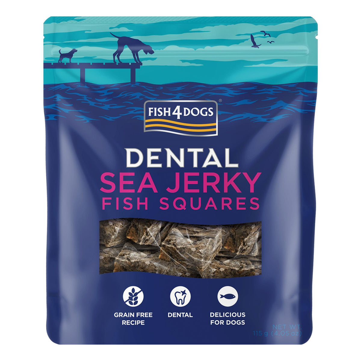 Snacks para Cão Cubos de Peixe Seco Fish4Dogs
