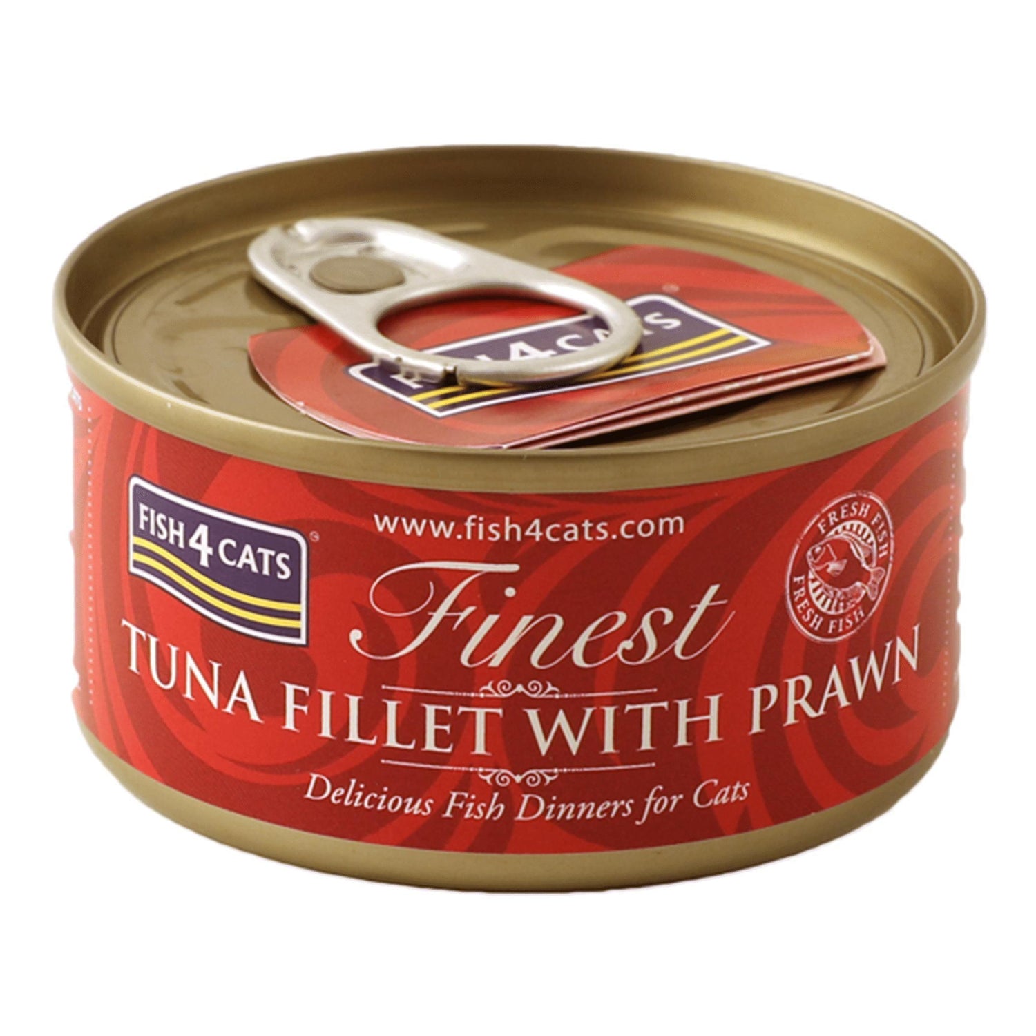 Comida Húmida para Gato de Filete de Atum Com Camarão Fish4Cats