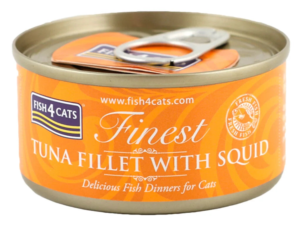 Comida Húmida para Gato Filete de Atum Com Lula Fish4Cats