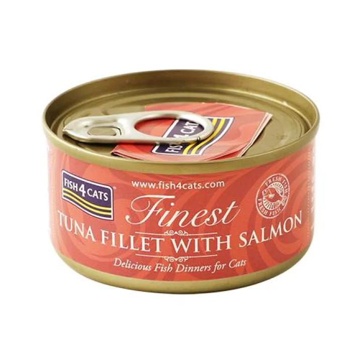 Pack Comida Húmida para Gato Filete de Atum com Salmão Fish4Cats