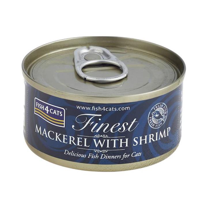 Pack Comida Húmida para Gato Cavala com Camarão Fish4Cats