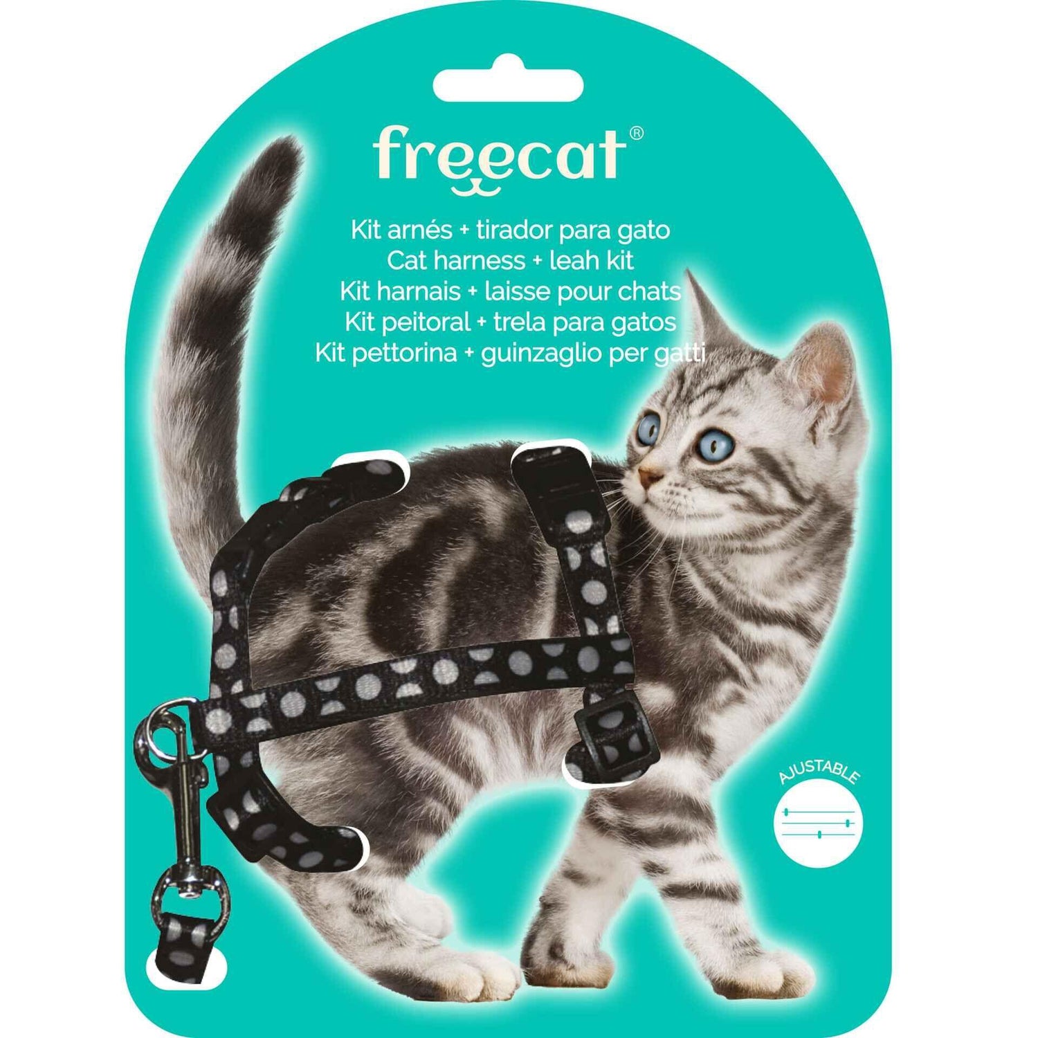 Arnês Com Trela para Gato Freecat