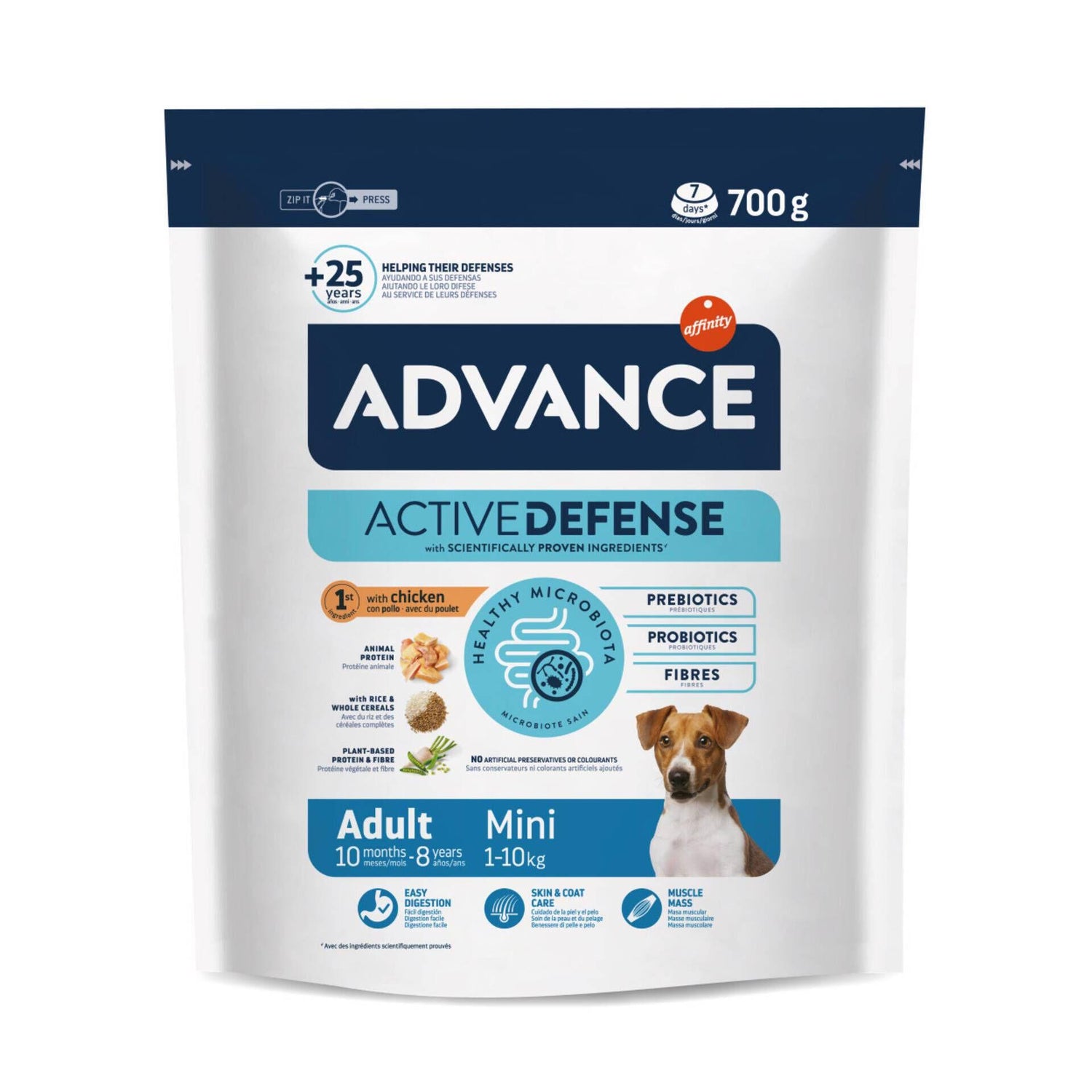 Ração para Cão Adulto Raças Pequenas Frango e Arroz Affinity Advance