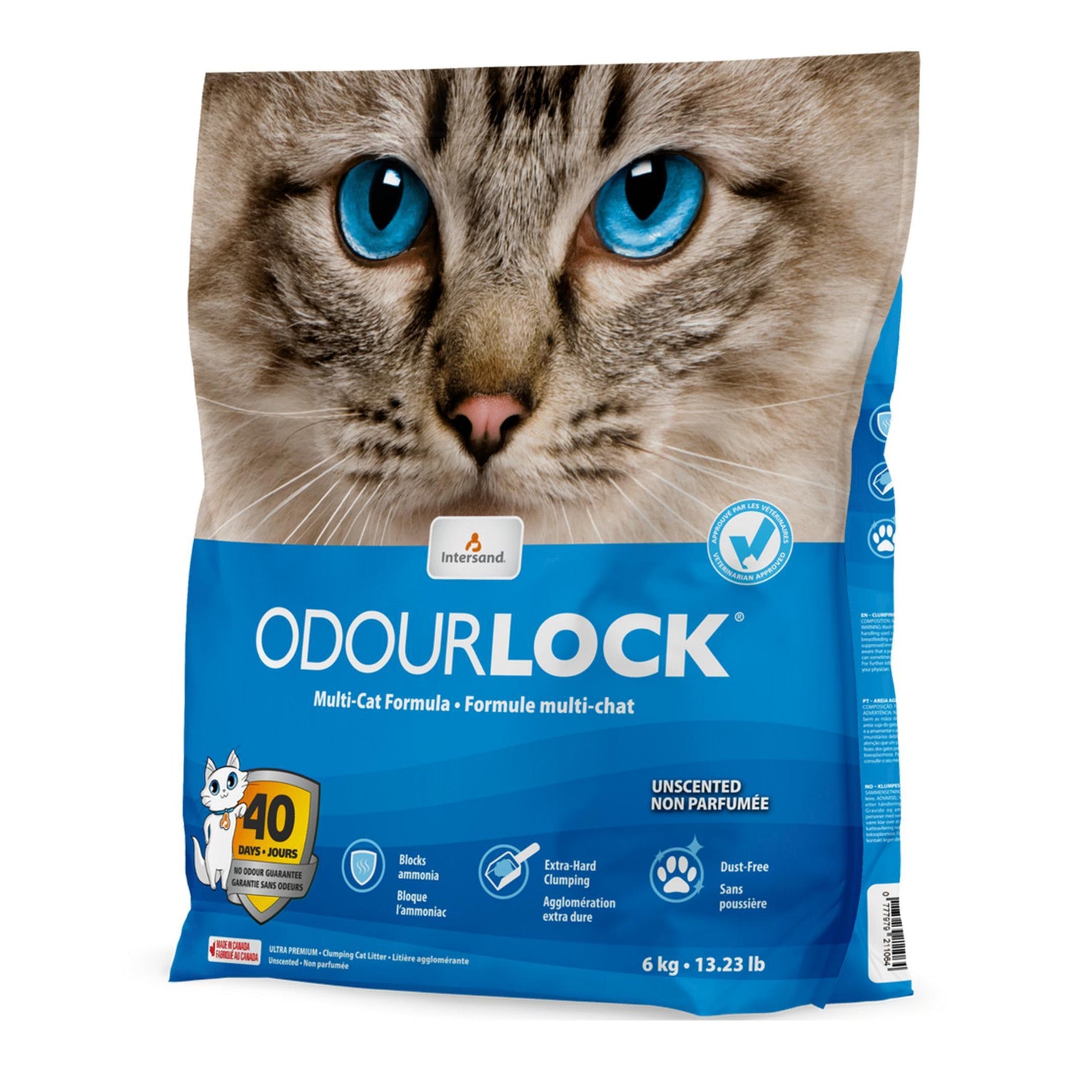 Areia Aglomerante Natural Odourlock 6 kg