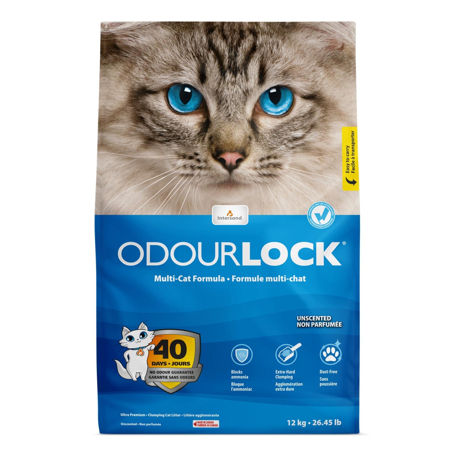 Areia Aglomerante Natural Odourlock 12 kg