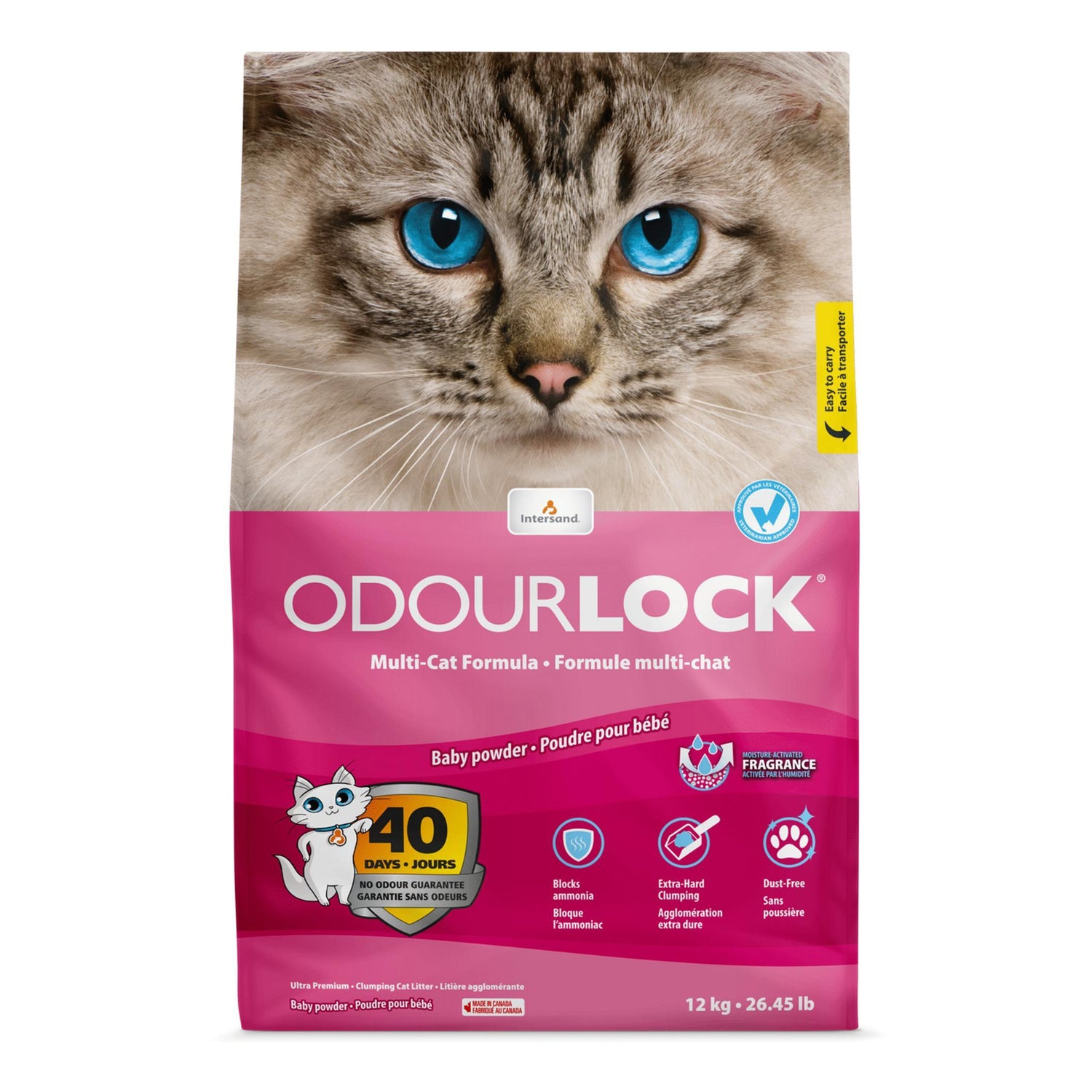 Areia Aglomerante Talco Odourlock 12 kg