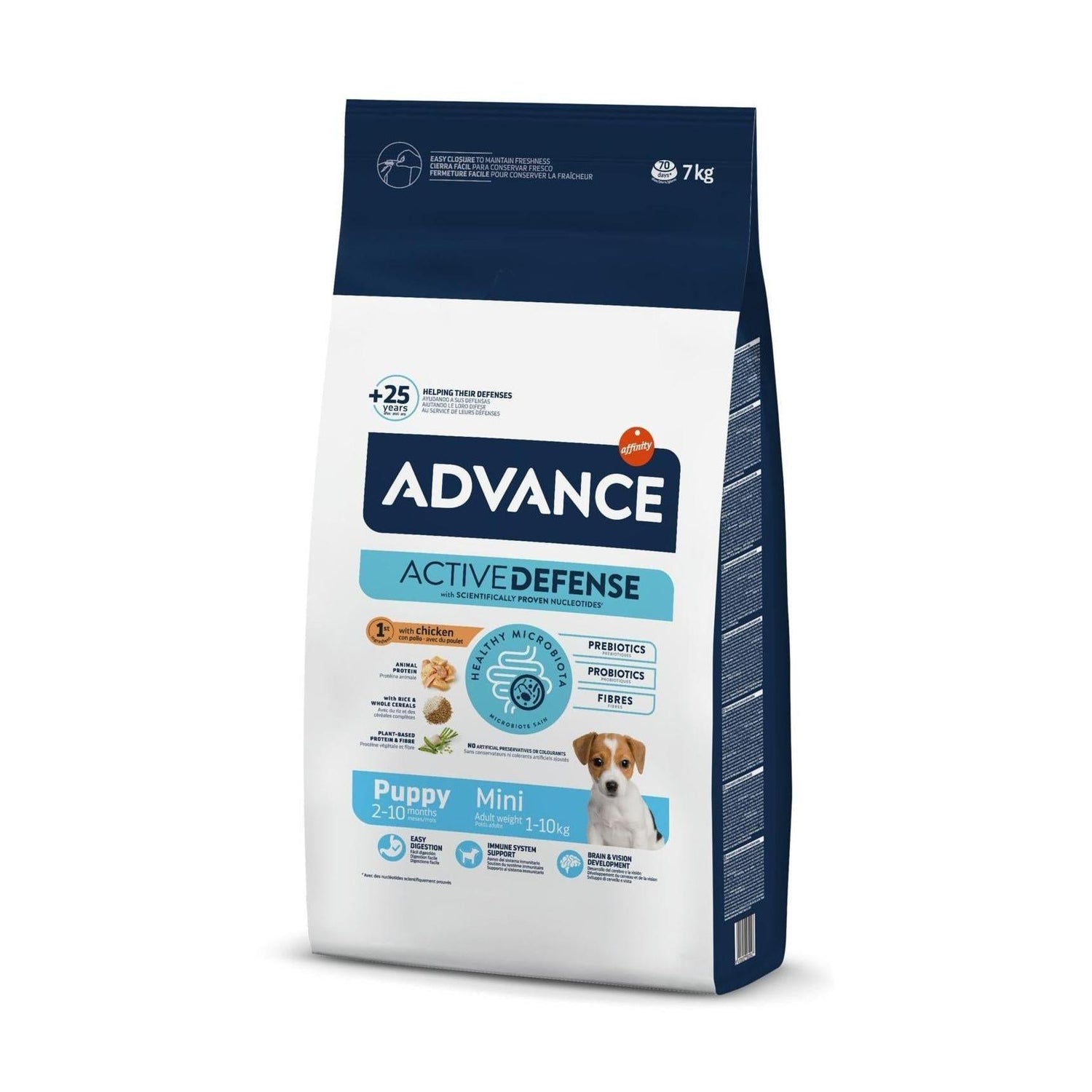 Ração para Cão Júnior Mini Frango e Arroz Affinity Advance