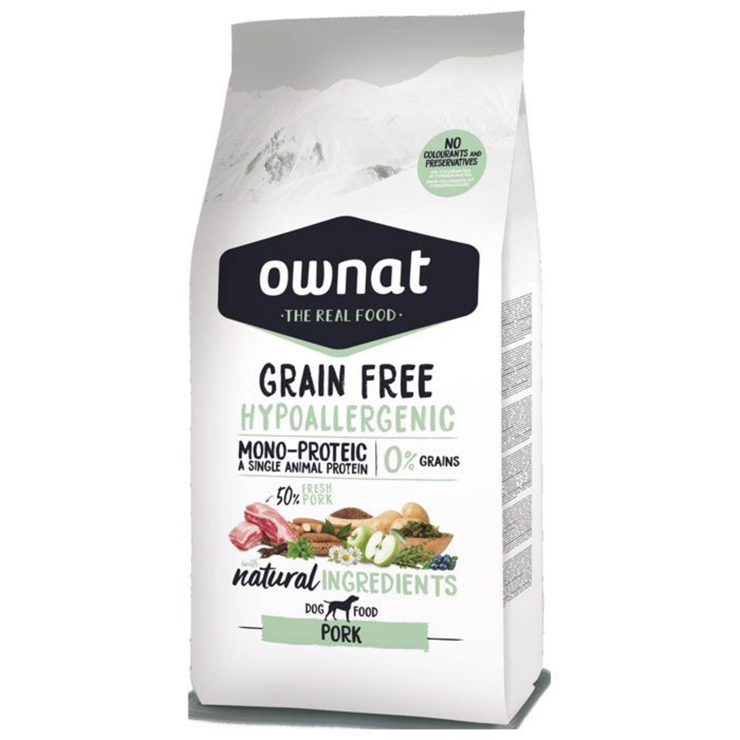Ração para Cão Hypoallergenic Grain Free Porco Ownat