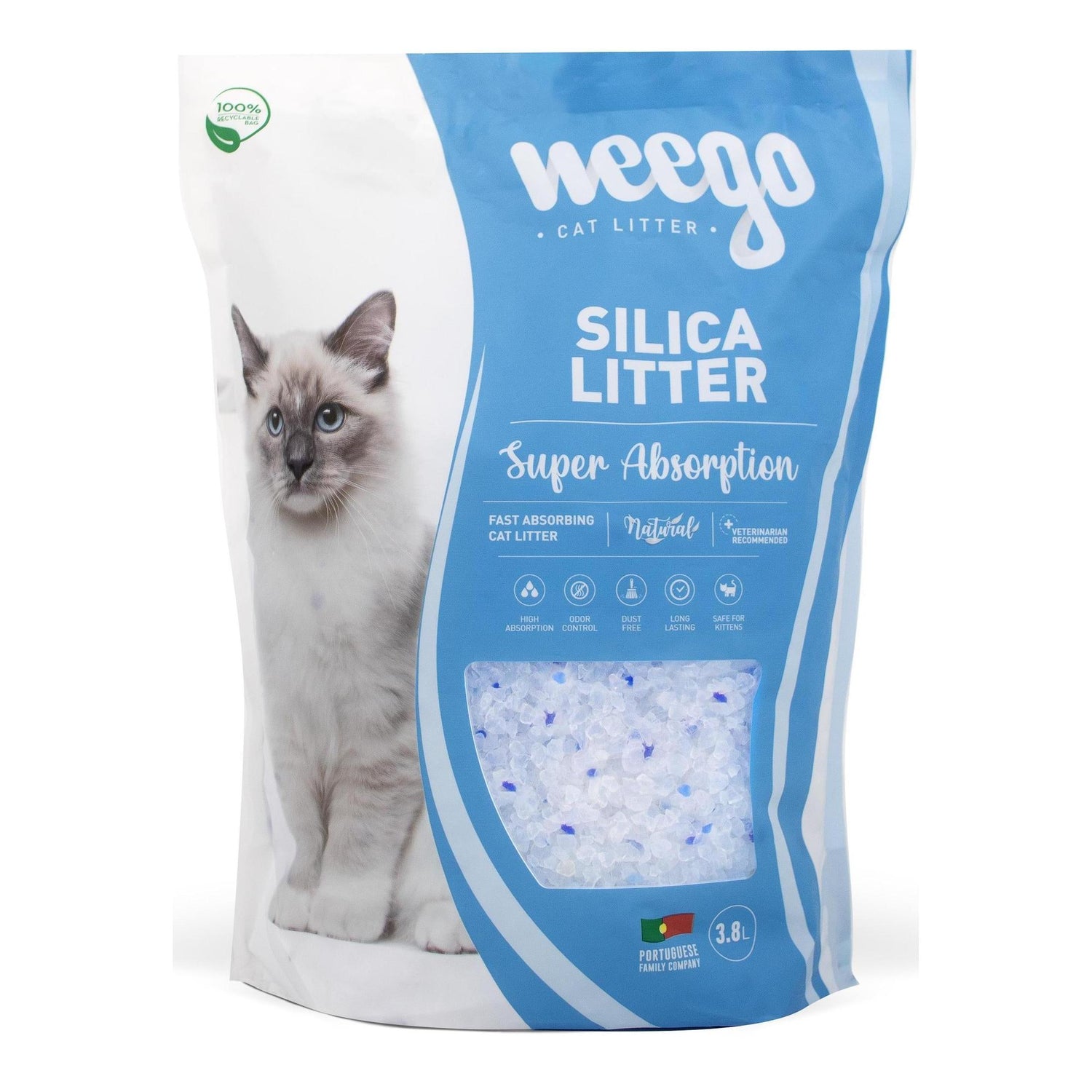 Areia Sílica Gel Weego