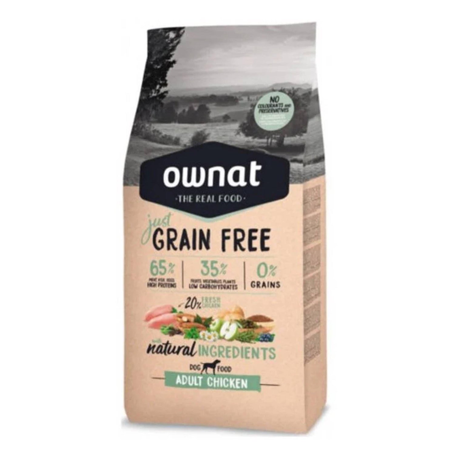 Ração para Cão Adulto Just Grain Free Cordeiro Ownat