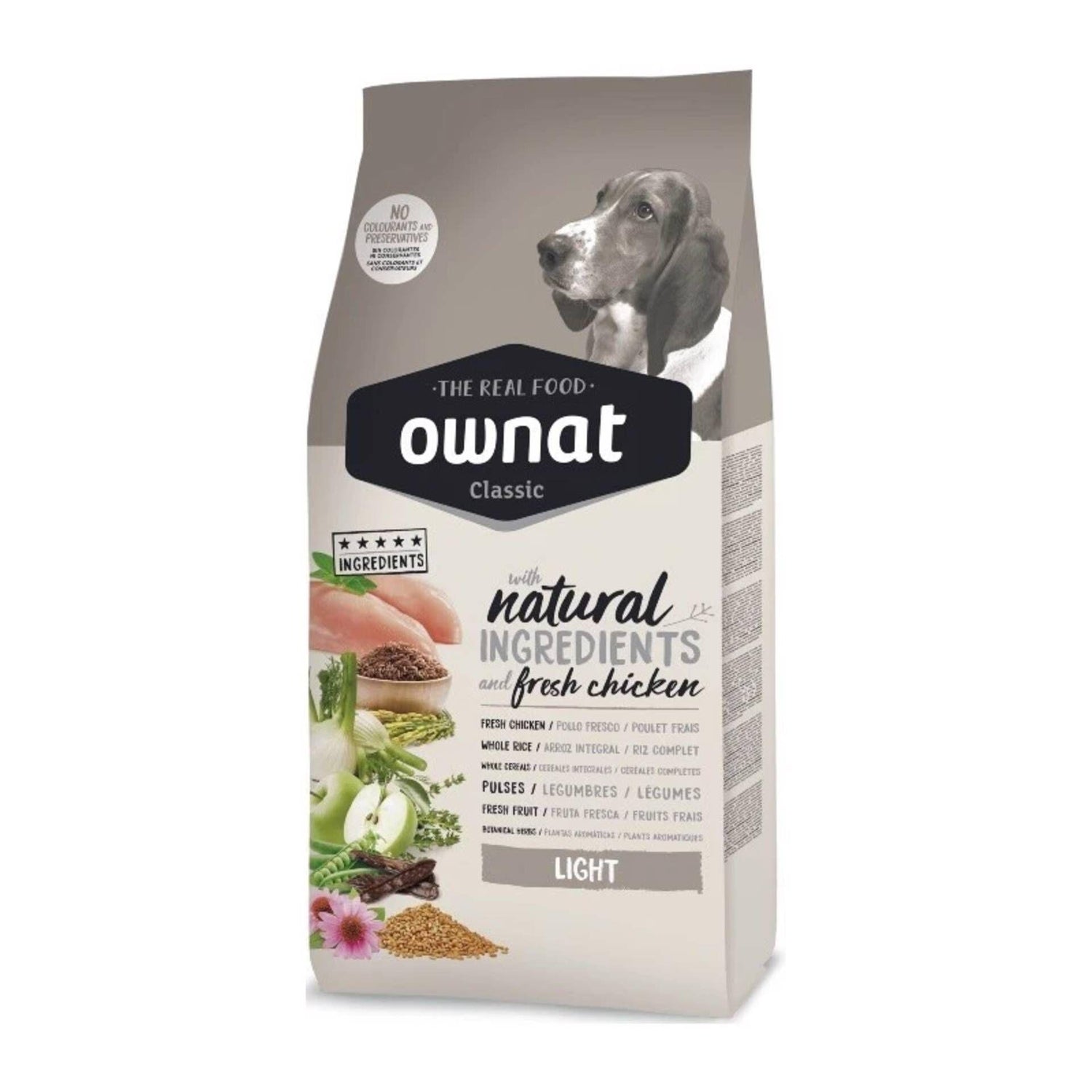 Ração para Cão Classic Light Ownat