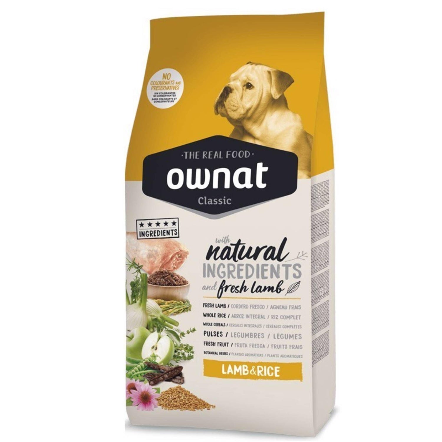 Ração para Cão Classic Cordeiro e Arroz Ownat