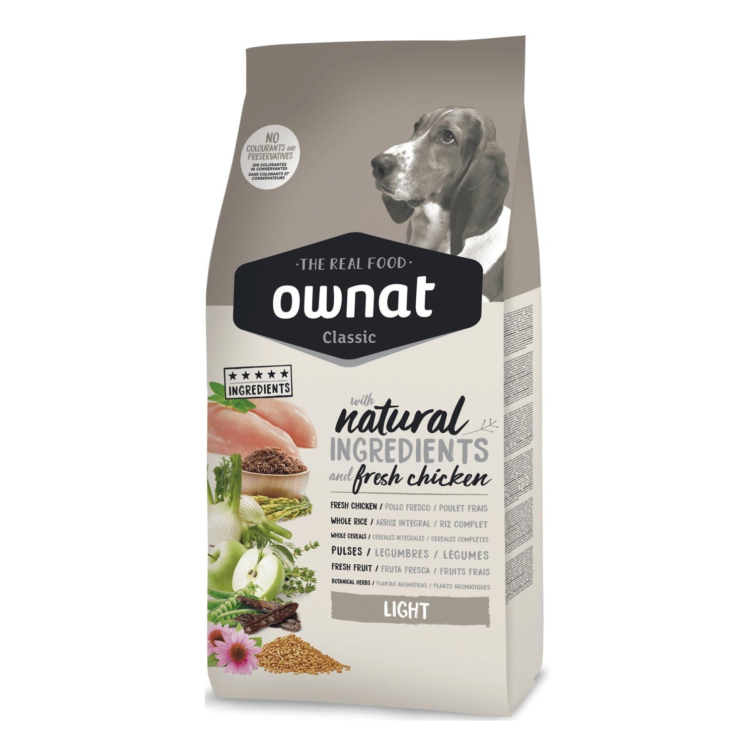 Ração para Cão Classic Light Ownat