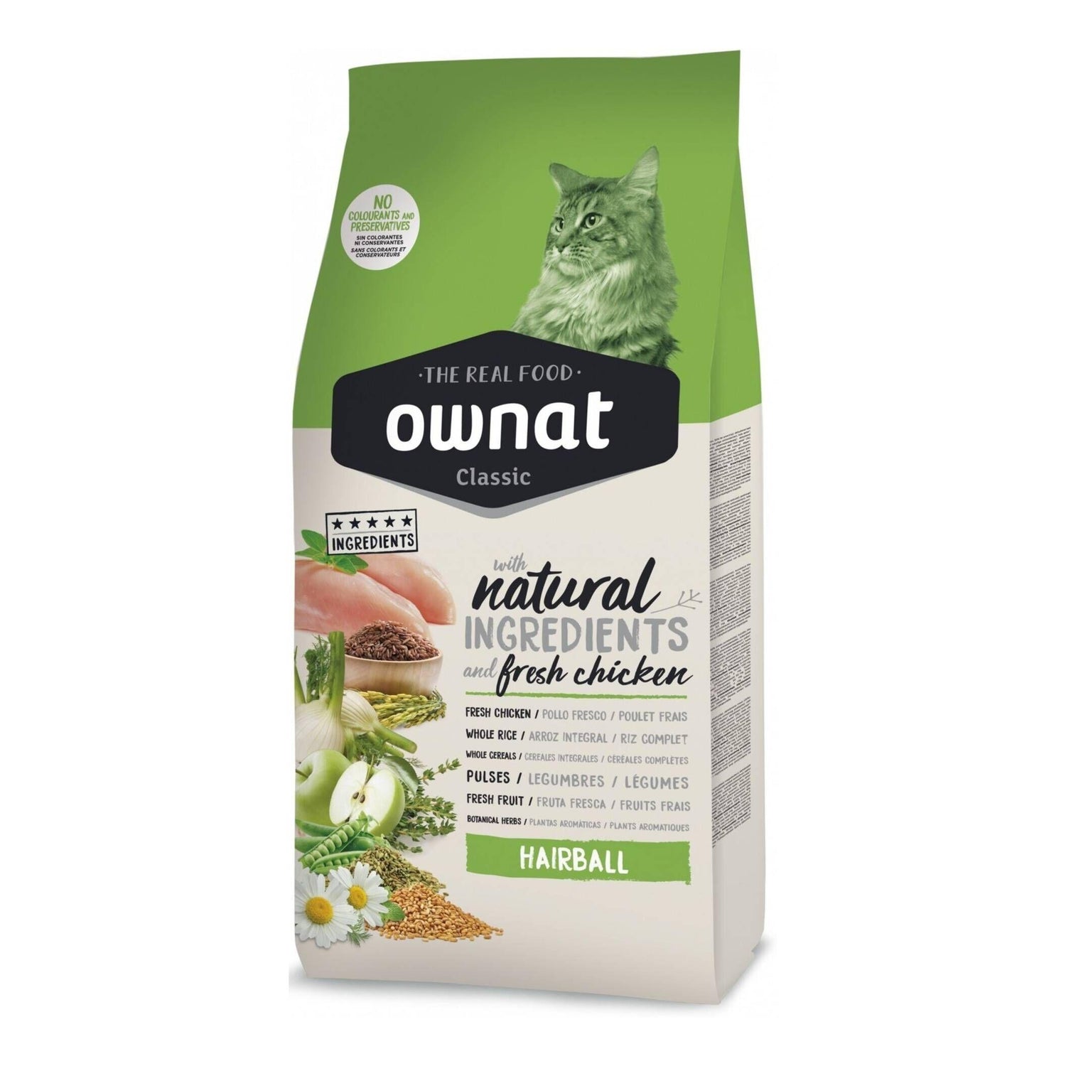 Ração para Gato Classic Hairball Ownat