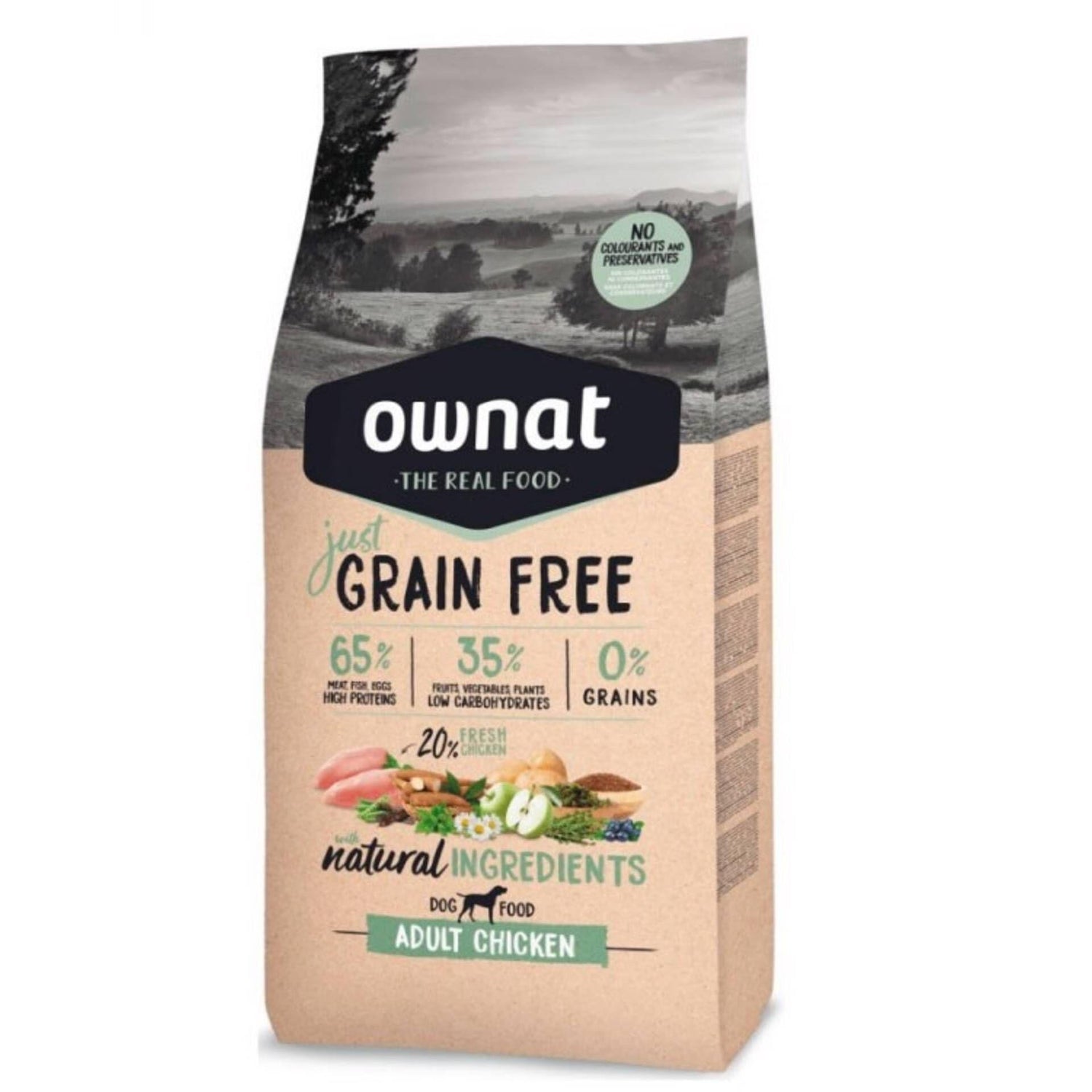 Ração para Cão Adulto Just Grain Free Frango Ownat