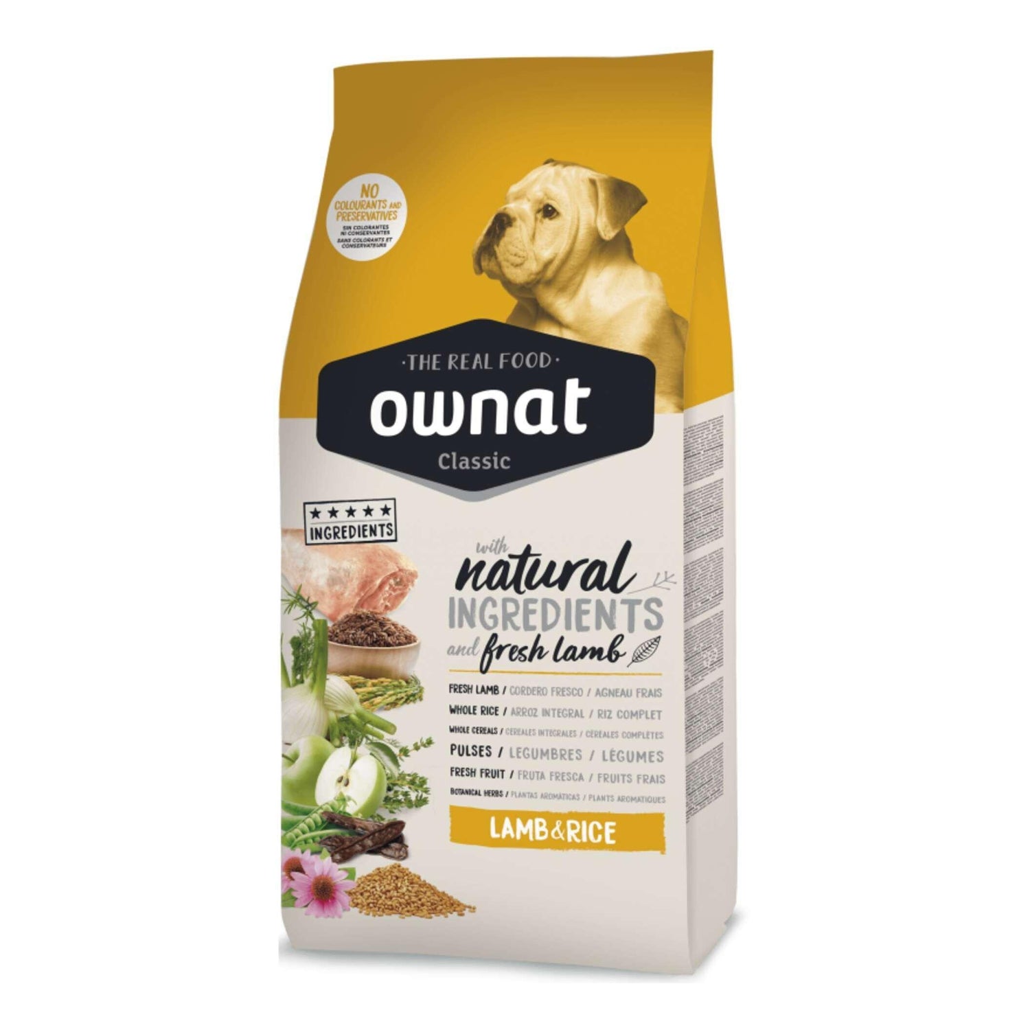 Ração para Cão Classic Cordeiro e Arroz Ownat