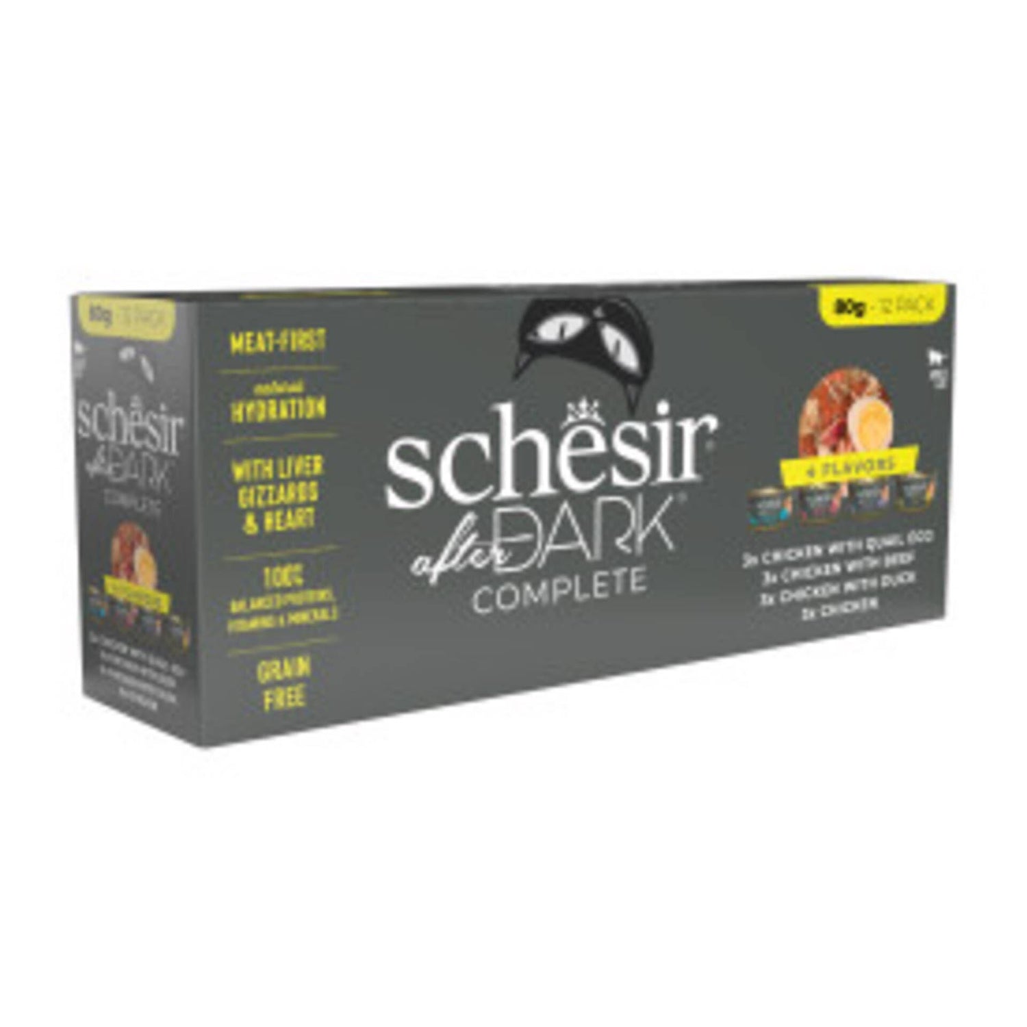 Pack Comida Húmida para Gato Dark Caldo Variety Schesir