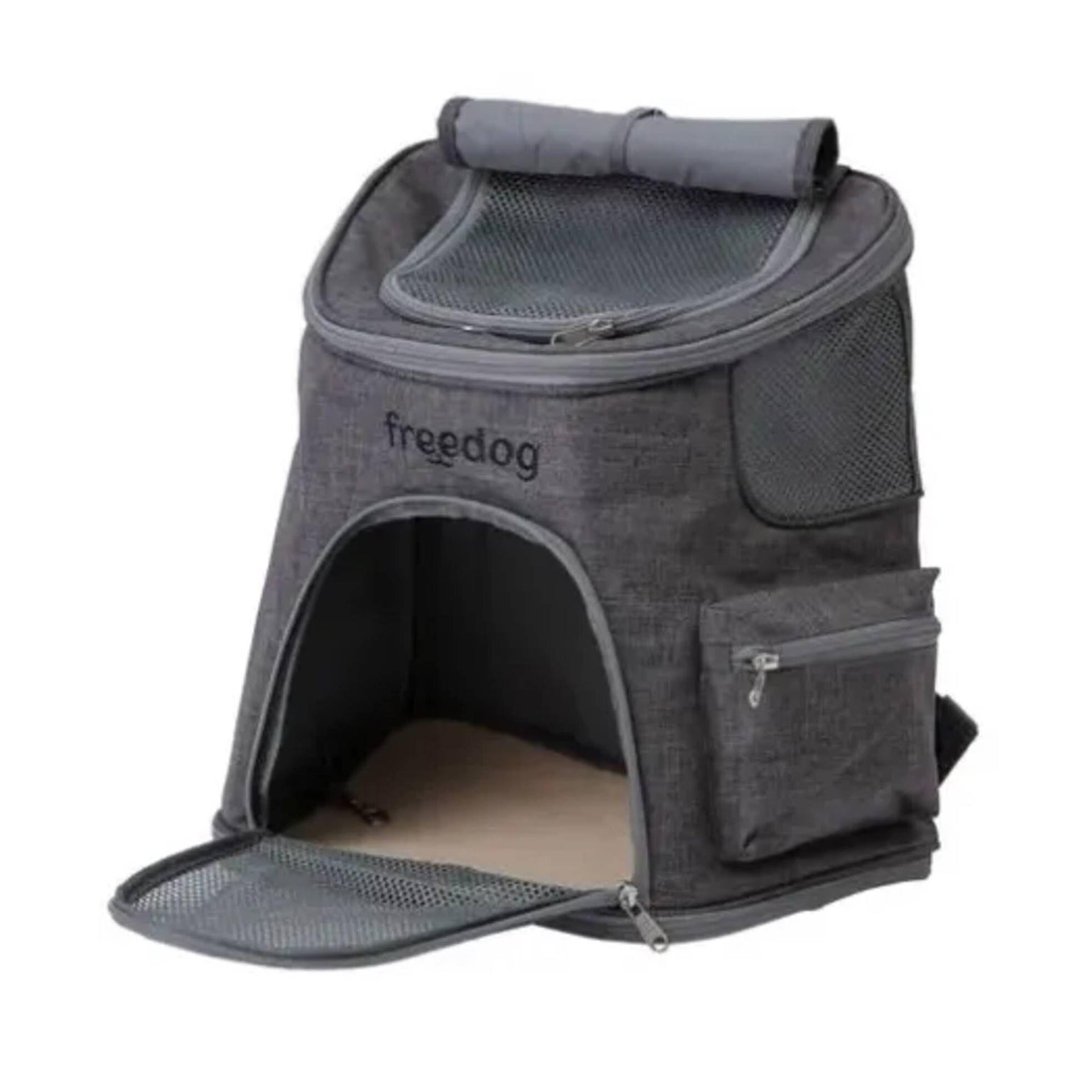 Mochila Transportadora Misti Cinza Freedog