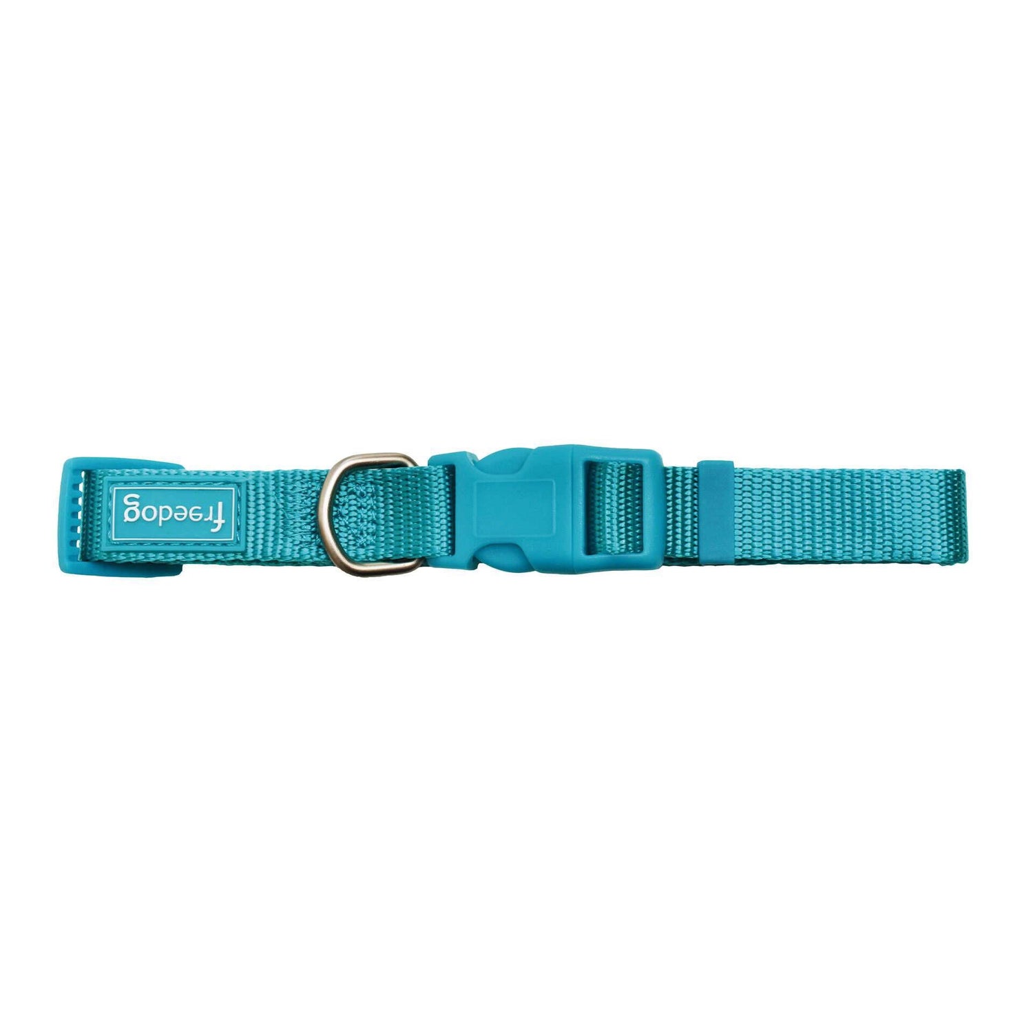 Coleira para Cão Nylon Turquesa Freedog
