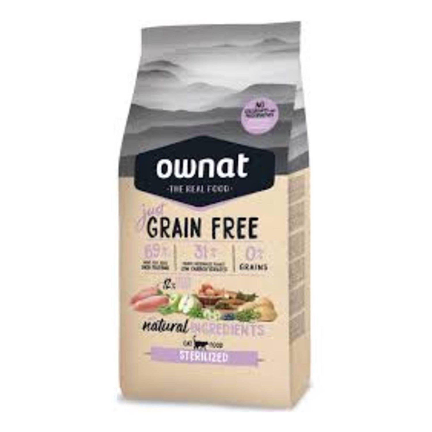 Ração para Gato Esterilizado Just Grain Free Ownat