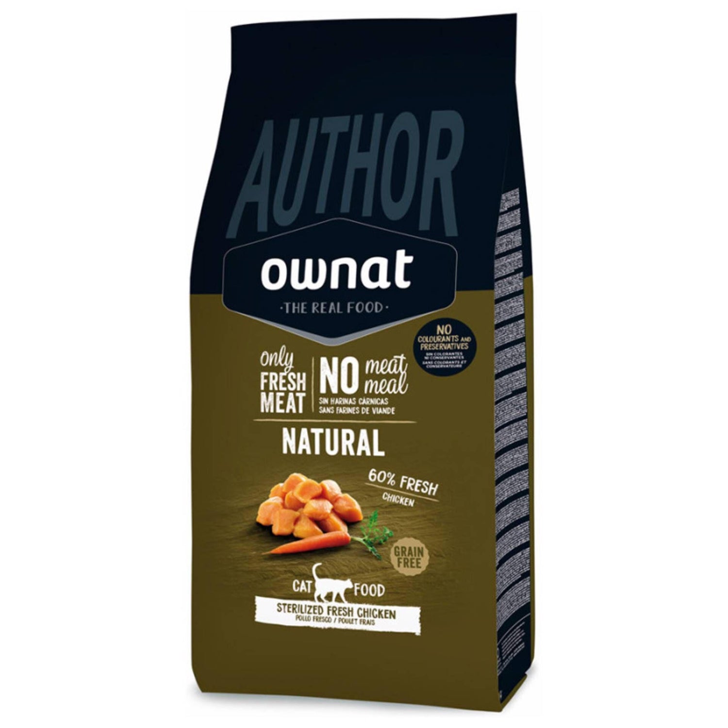 Ração para Gato Esterilizado Author Grain Free Frango Ownat