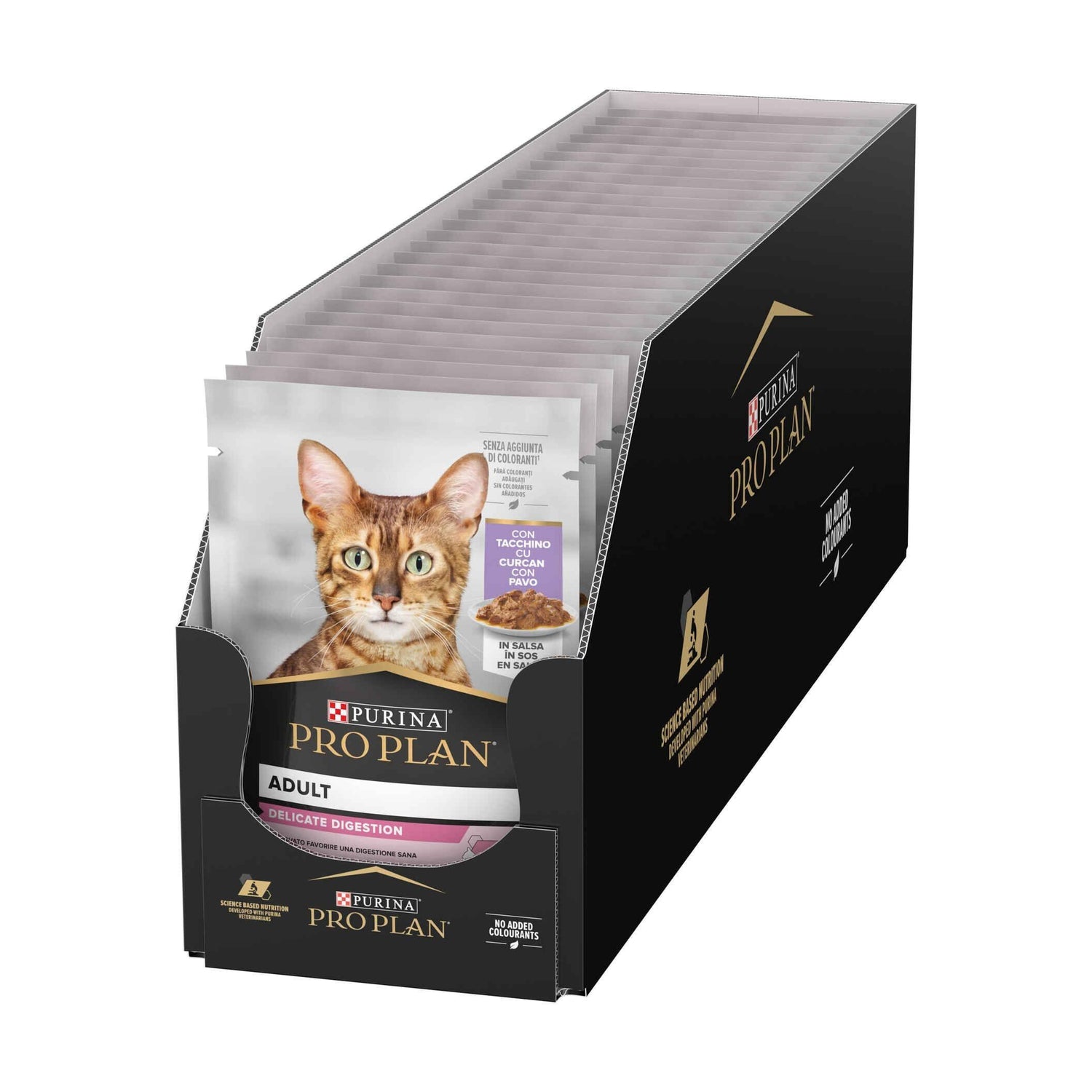 Pack Comida Húmida para Gato Adulto Delicate Peru Nutri Savour Saquetas Purina Pro Plan